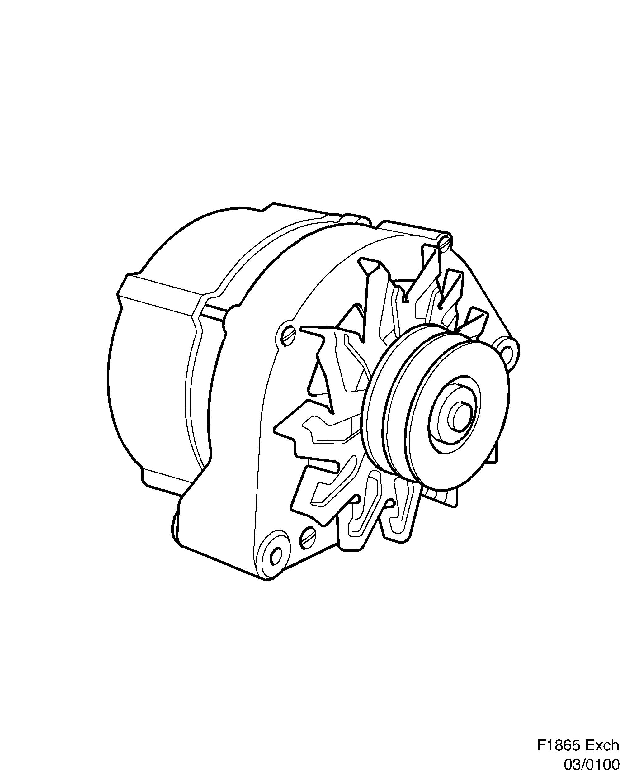 Saab EXCH. Generator diagram