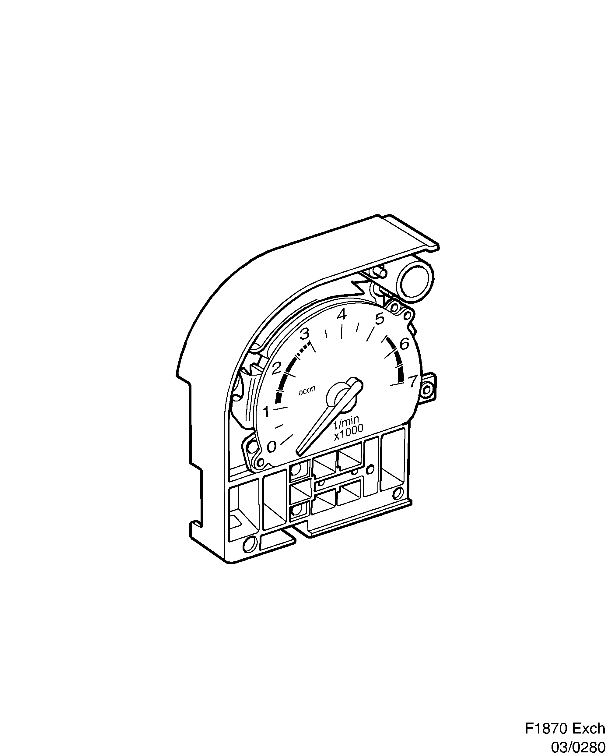 Saab EXCH. Tachometer Only for Sweden diagram