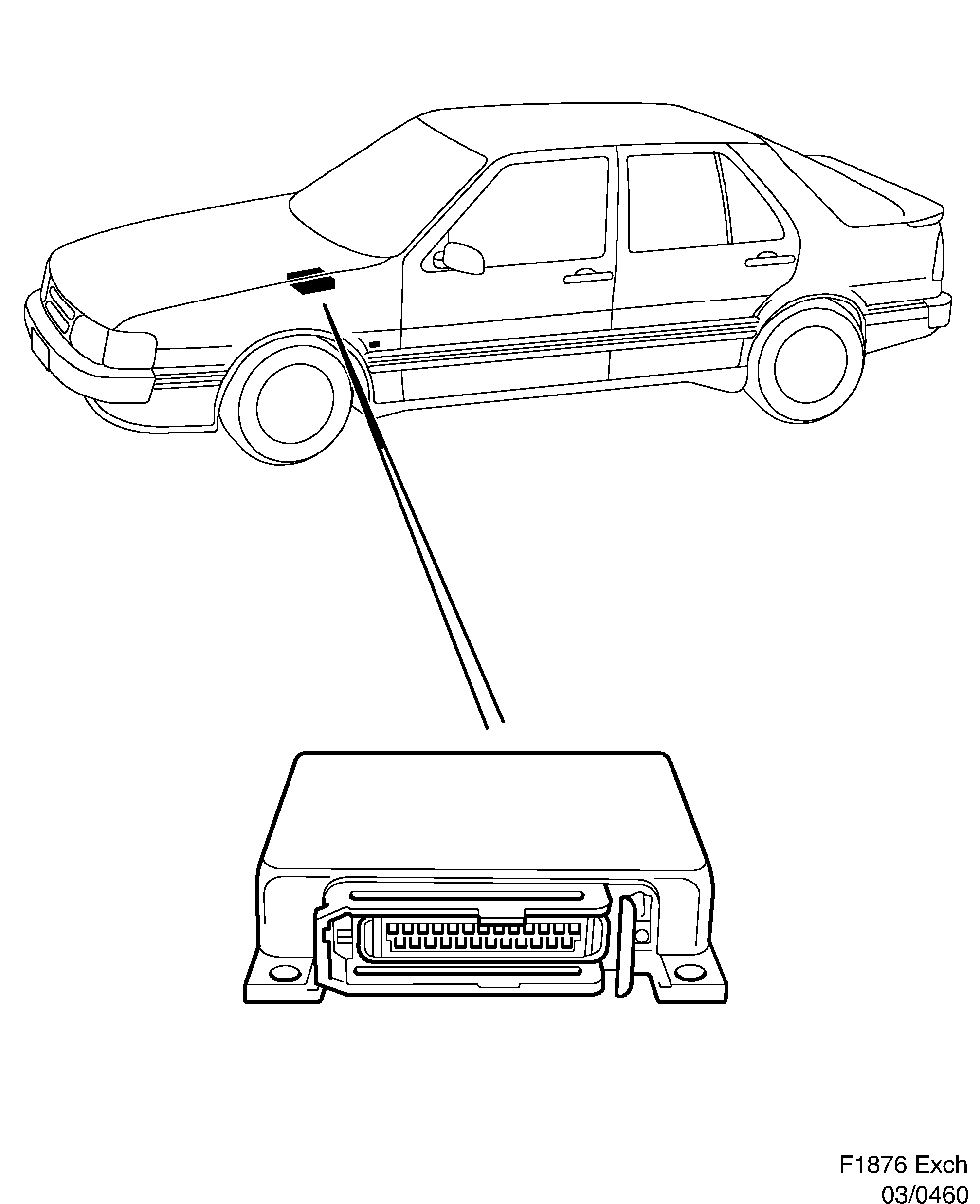Saab EXCH. LH diagram