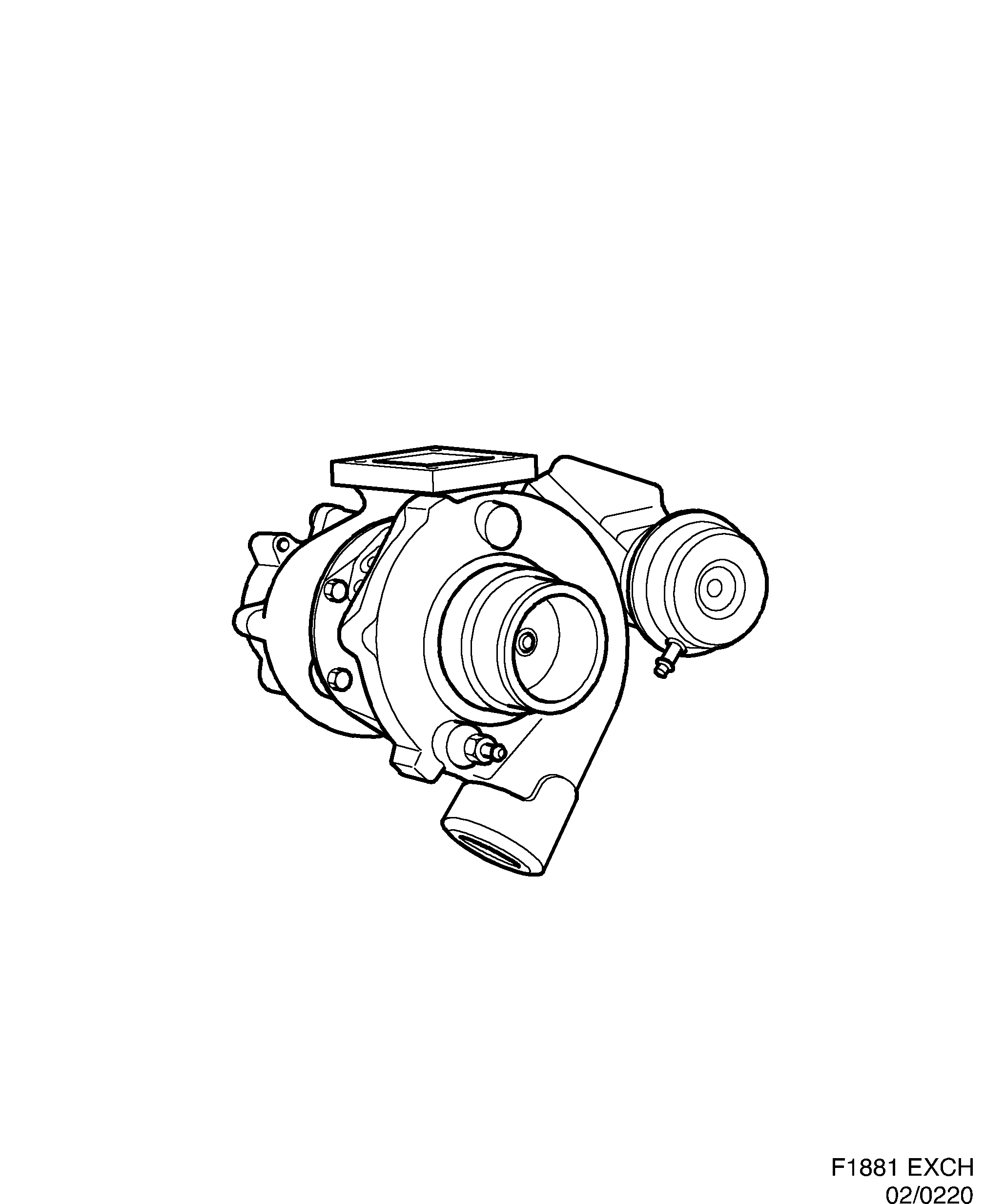 Saab EXCH. Turbocharger diagram
