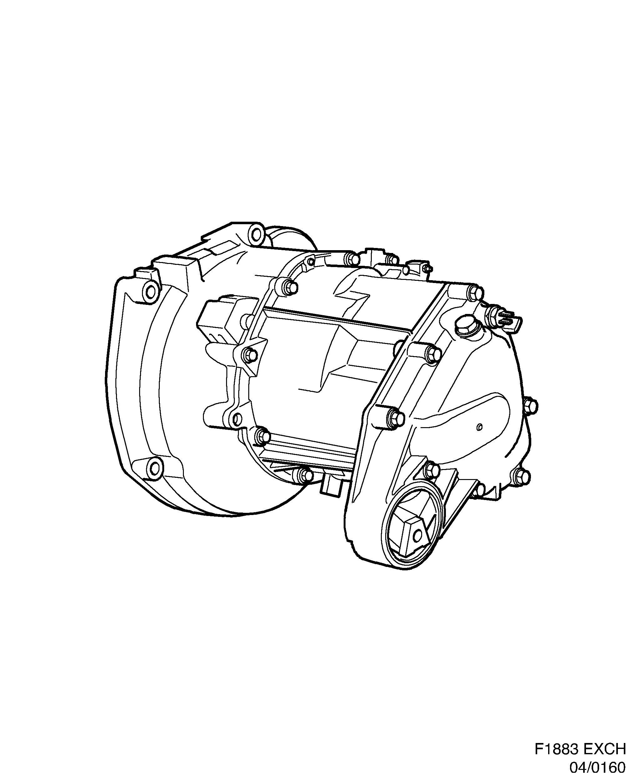 Saab EXCH. Gear box, manual diagram