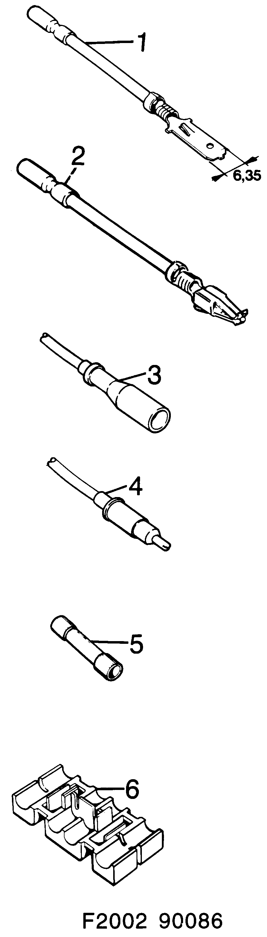 Saab 900 Cable terminal diagram
