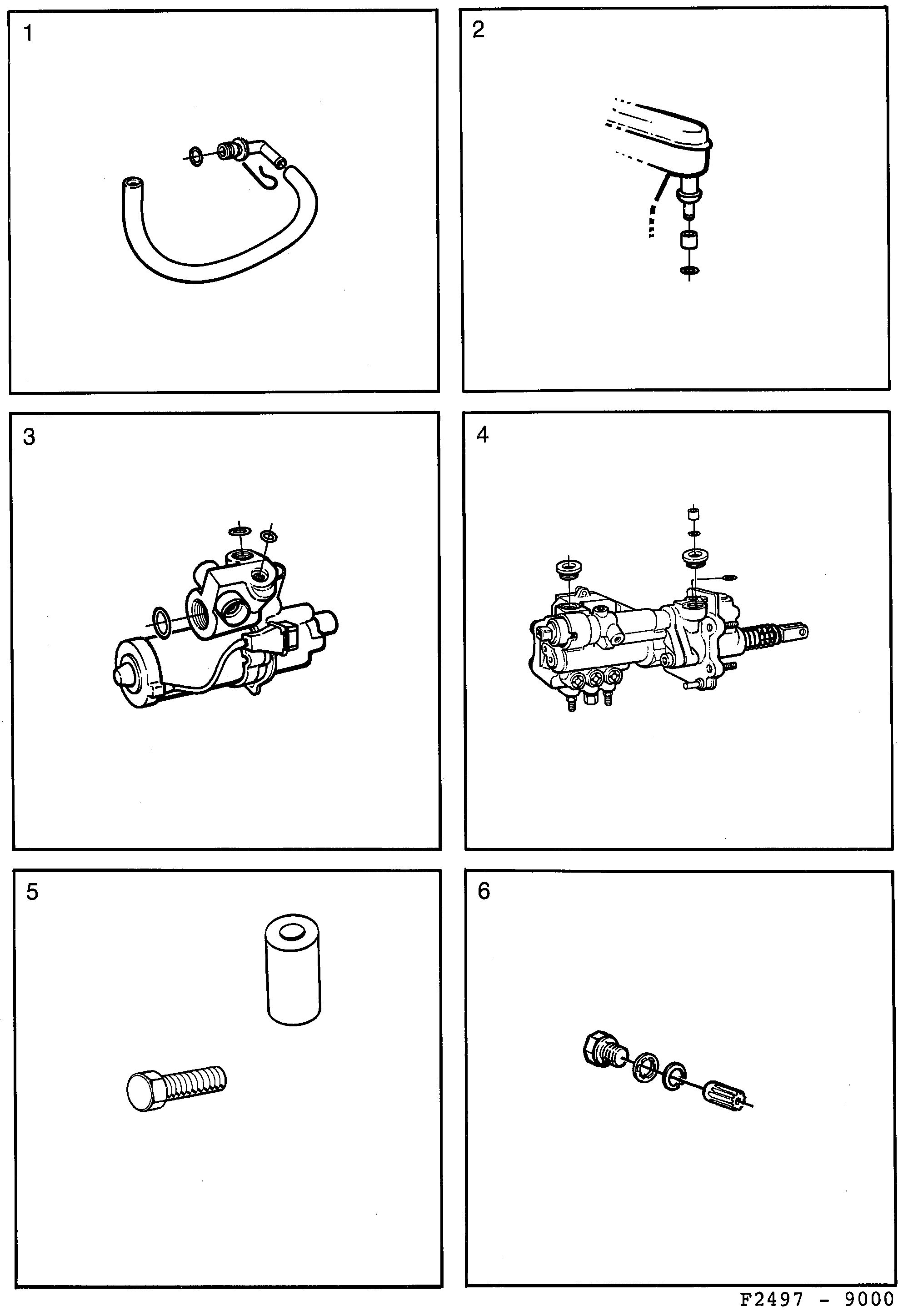 Saab 9000 Brakes diagram