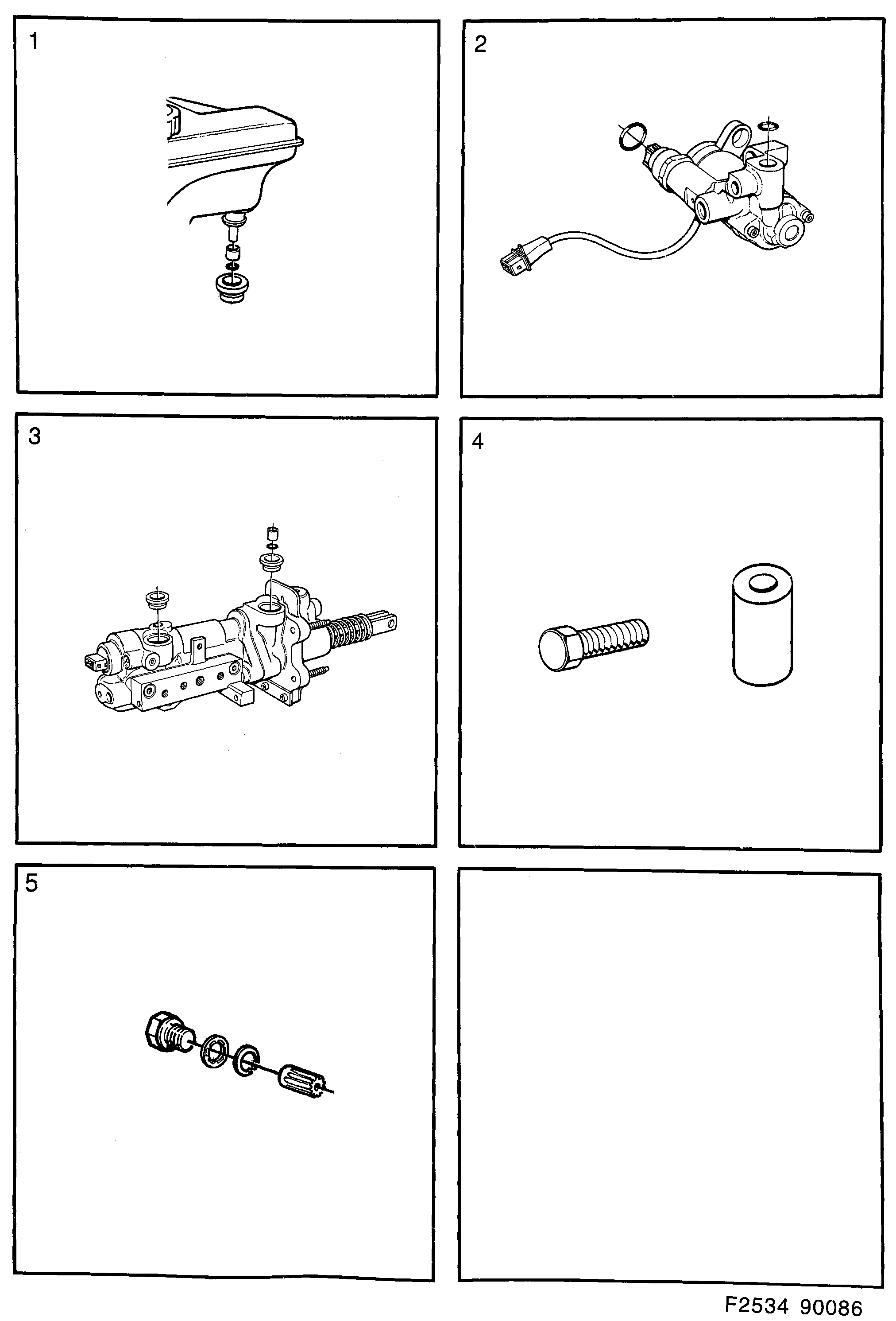 Saab 900 Brakes diagram