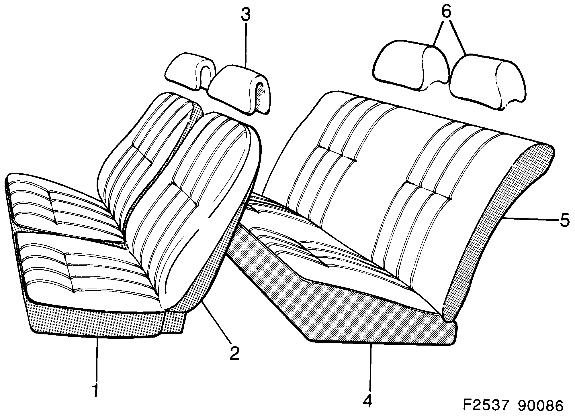 Saab 900 Covers Viktoria pattern diagram