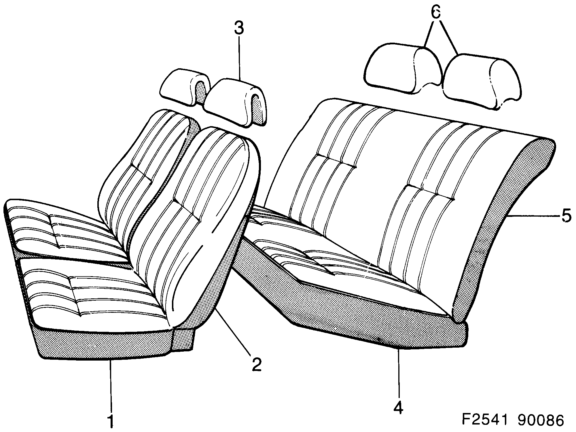Saab 900 Covers Viktoria pattern diagram
