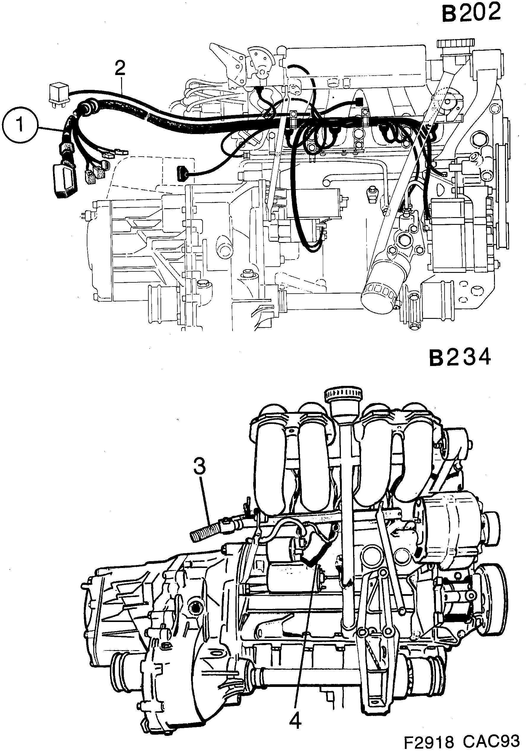 Saab 9000 Engine diagram