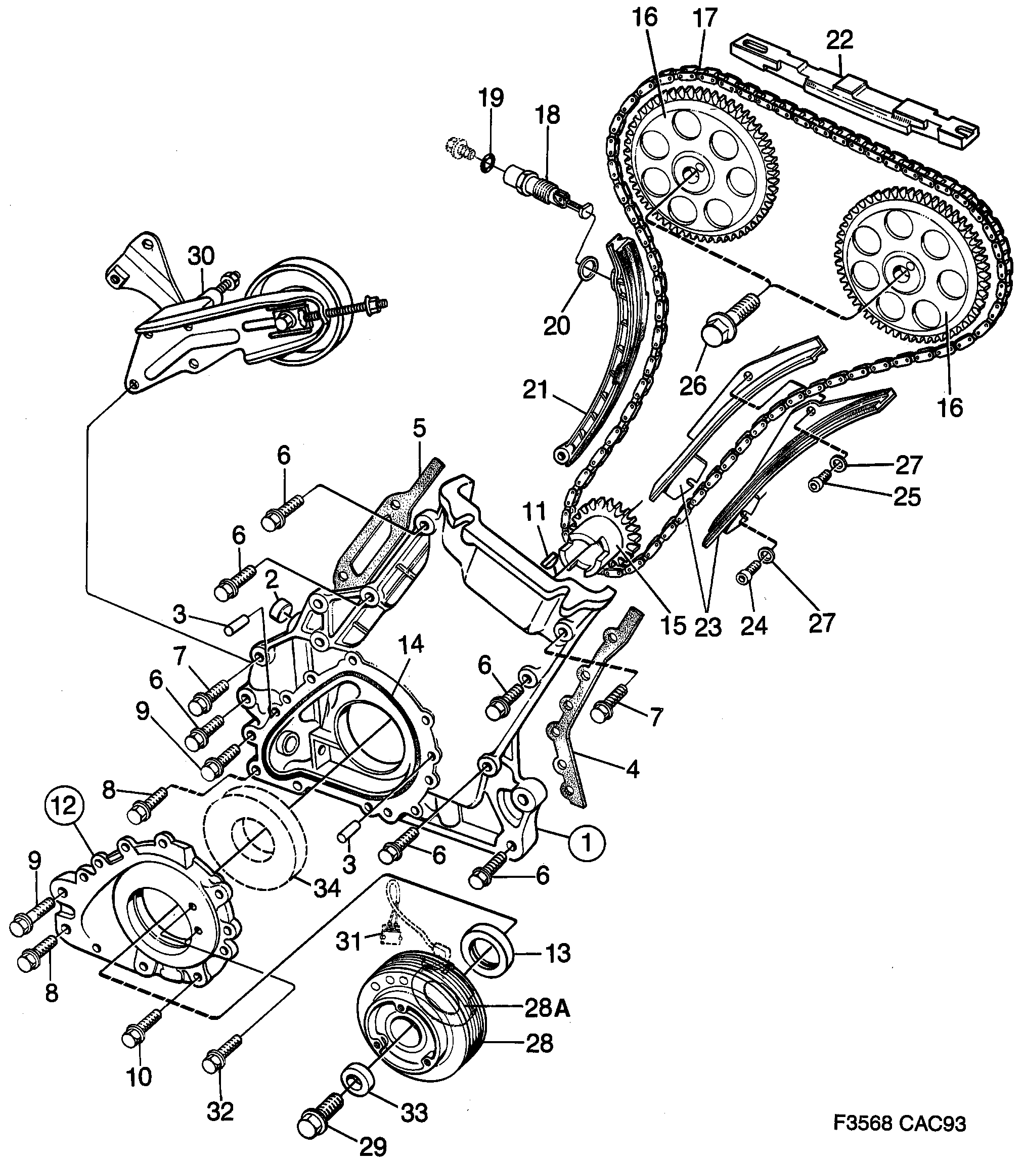 Saab 9000 Transmission diagram