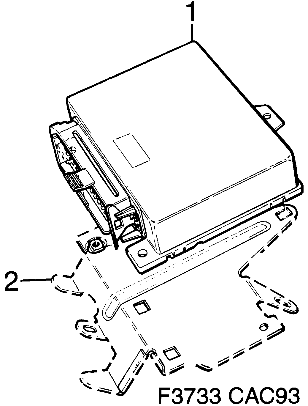 Saab 9000 Electronic unit LH diagram