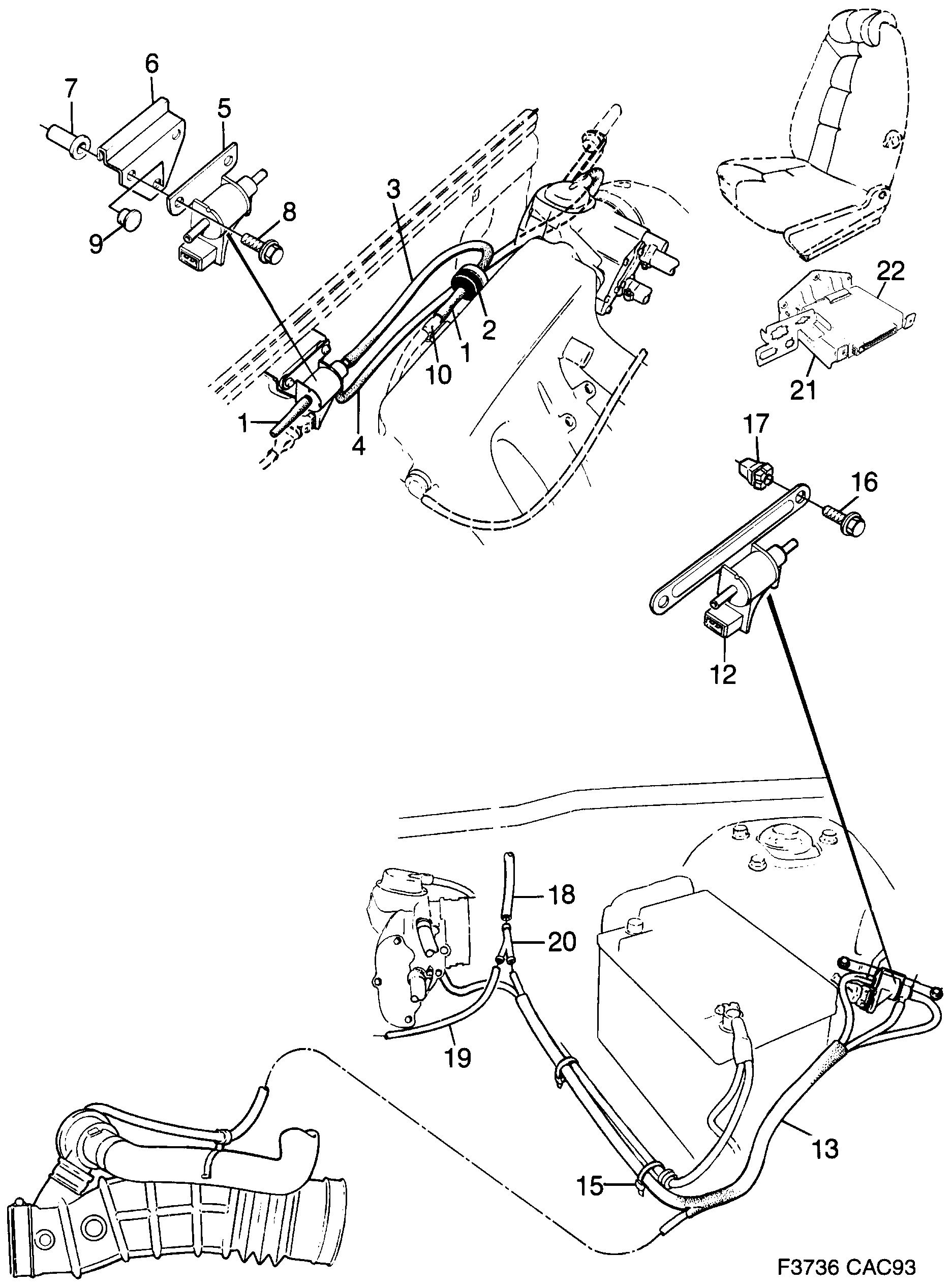 Saab 9000 ETS diagram