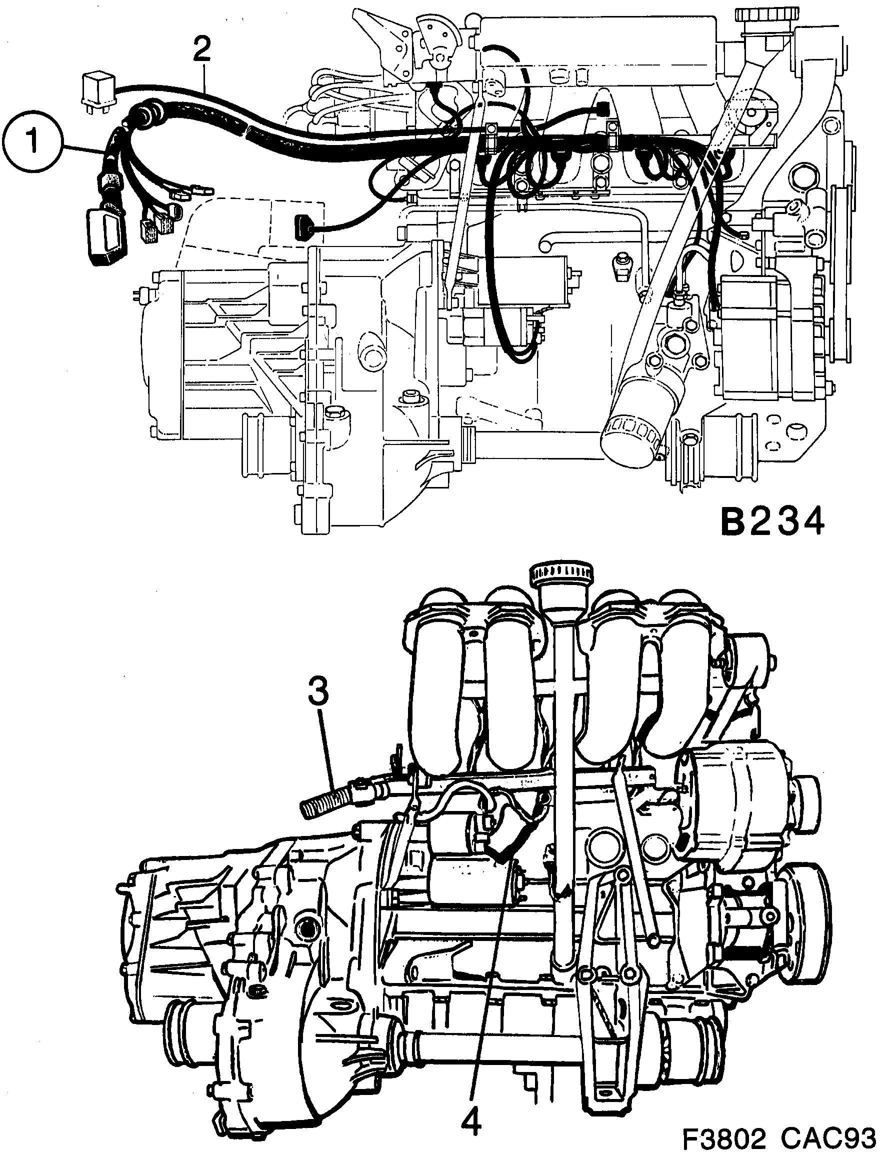 Saab 9000 Engine diagram