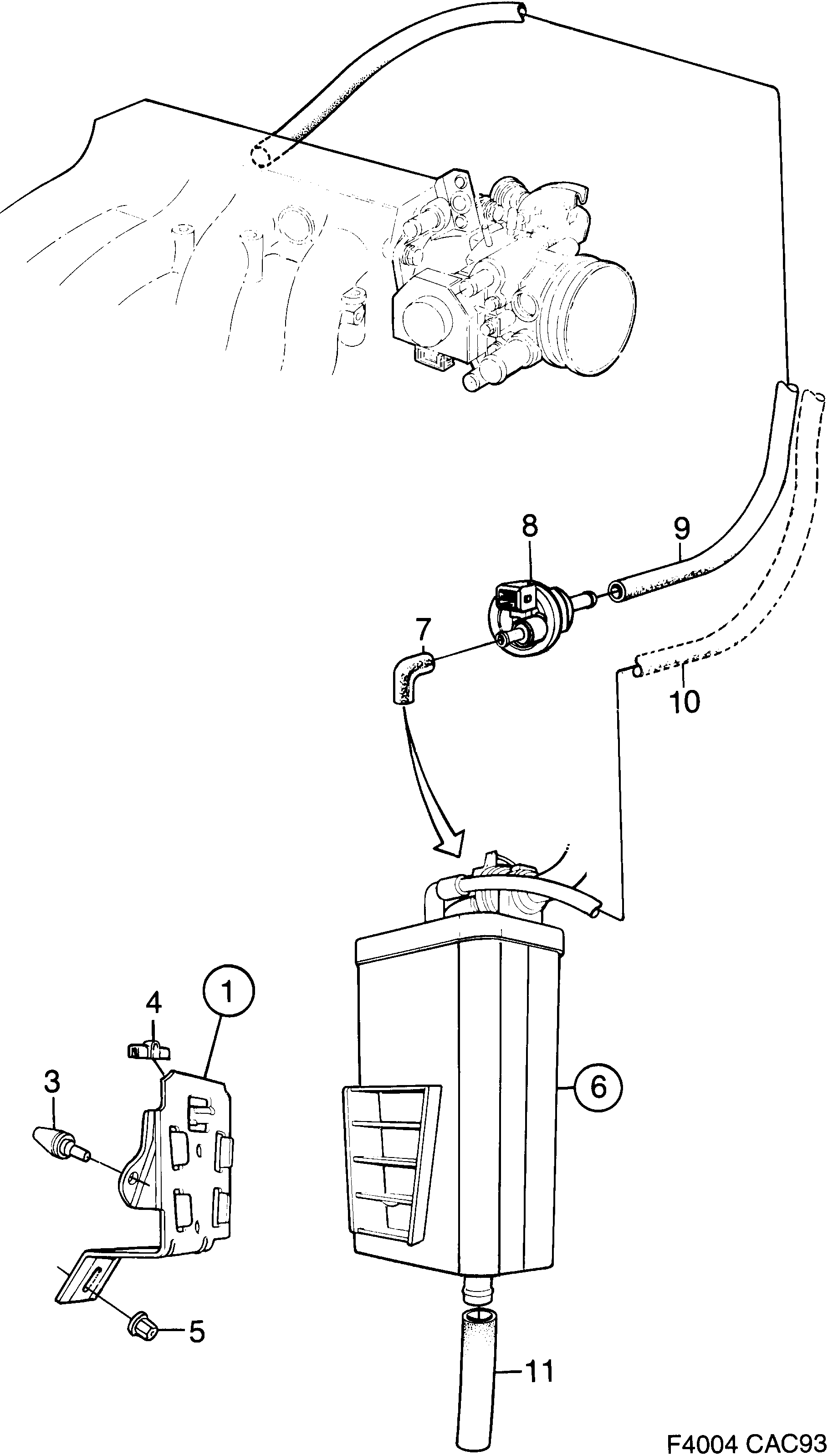Saab 9000 ELCD diagram