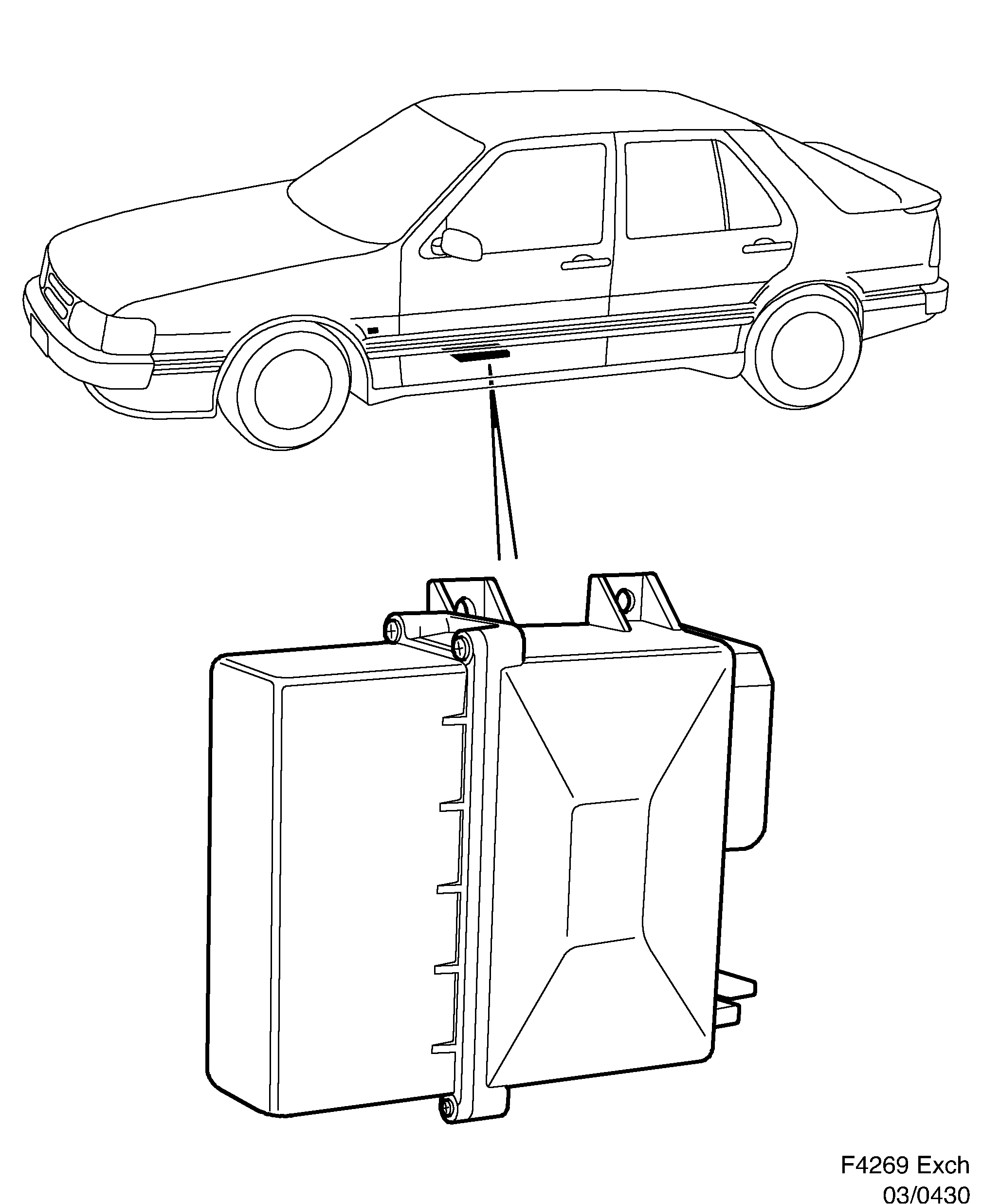 Saab EXCH. SAAB DI diagram