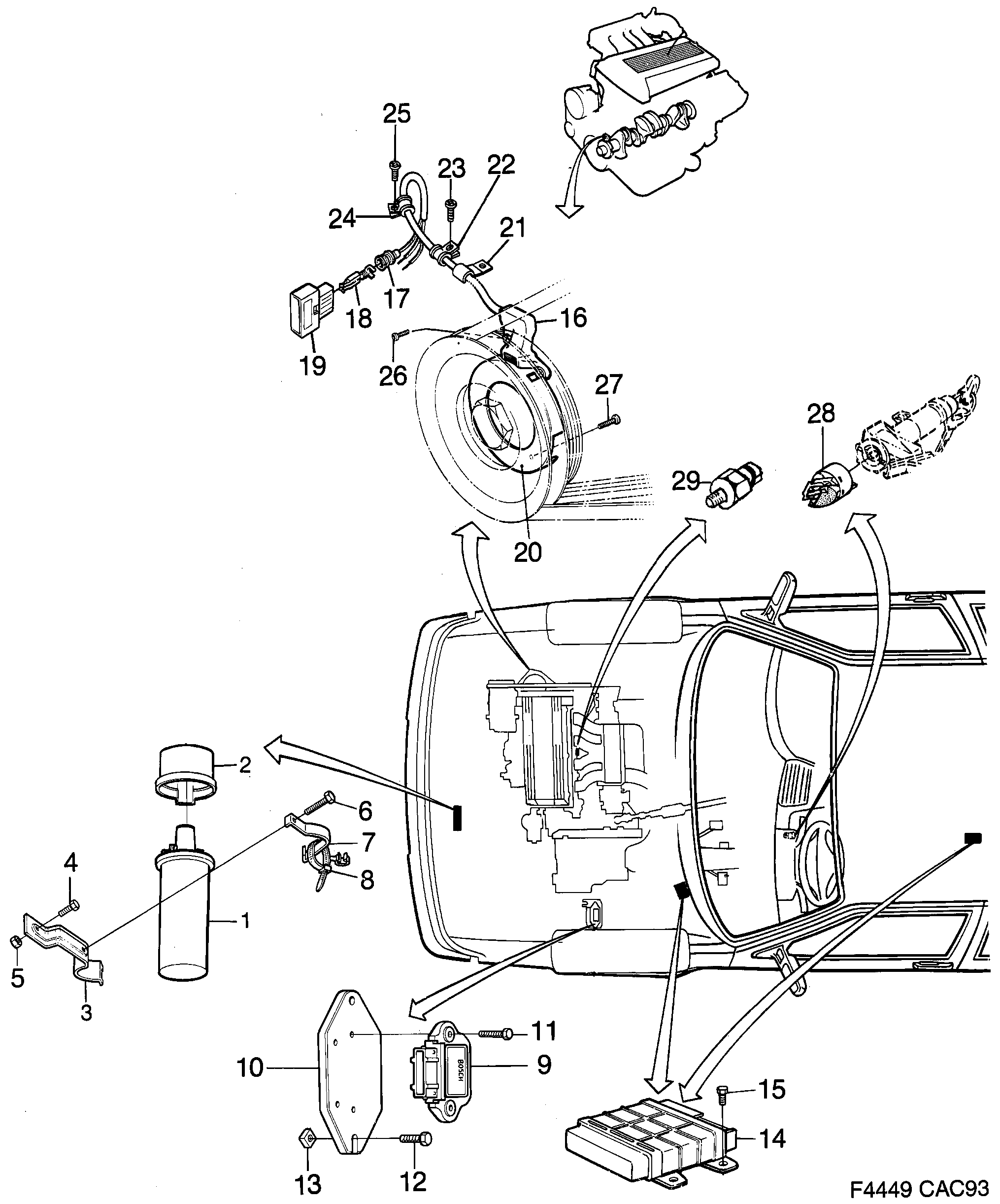 Saab 9000 EZK diagram