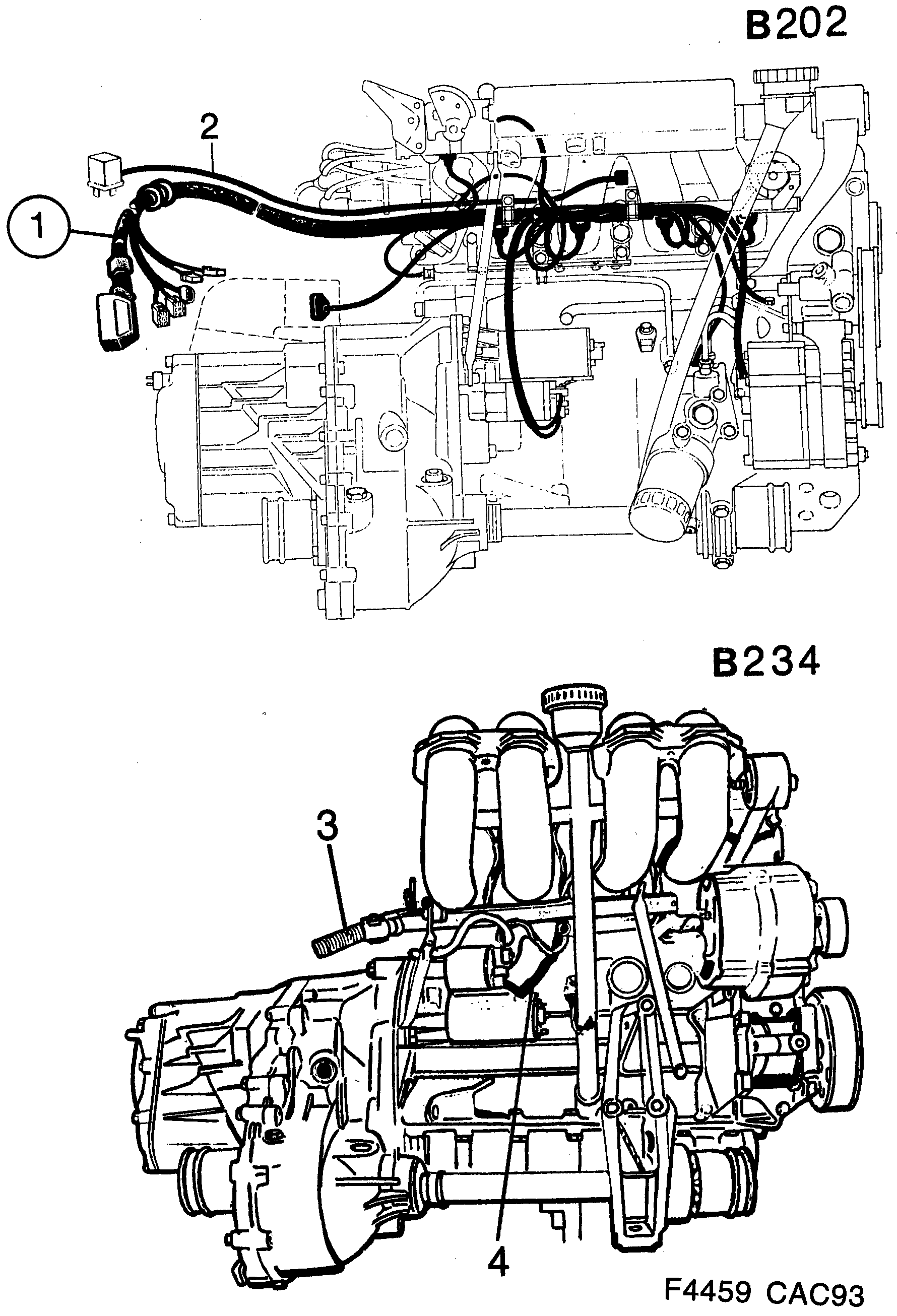 Saab 9000 Engine diagram