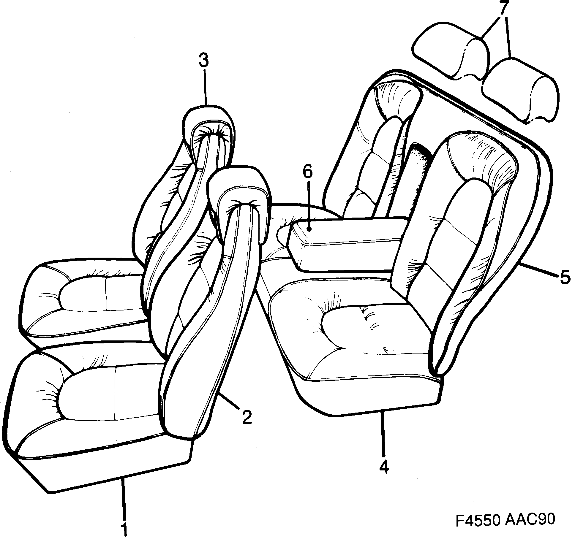 Saab 900 Covers Contour design diagram