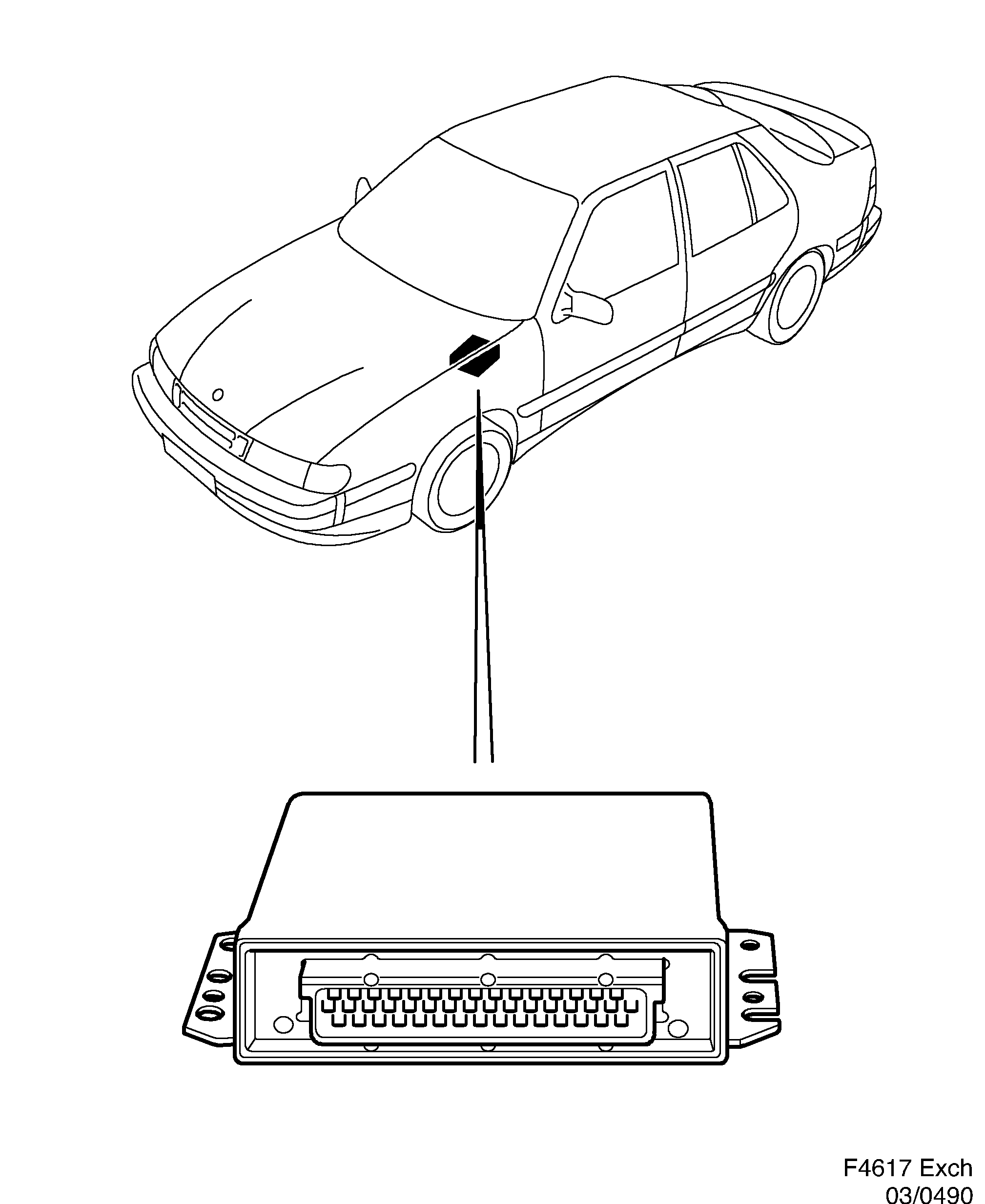 Saab EXCH. TRIONIC diagram