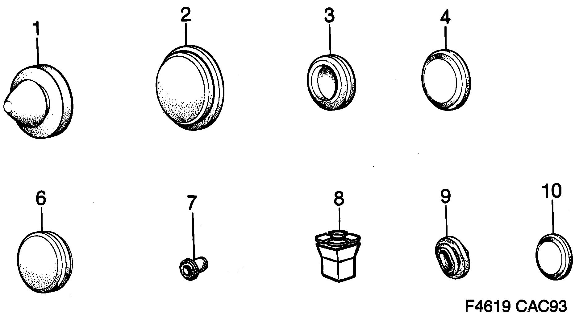 Saab 9000 Plugs diagram