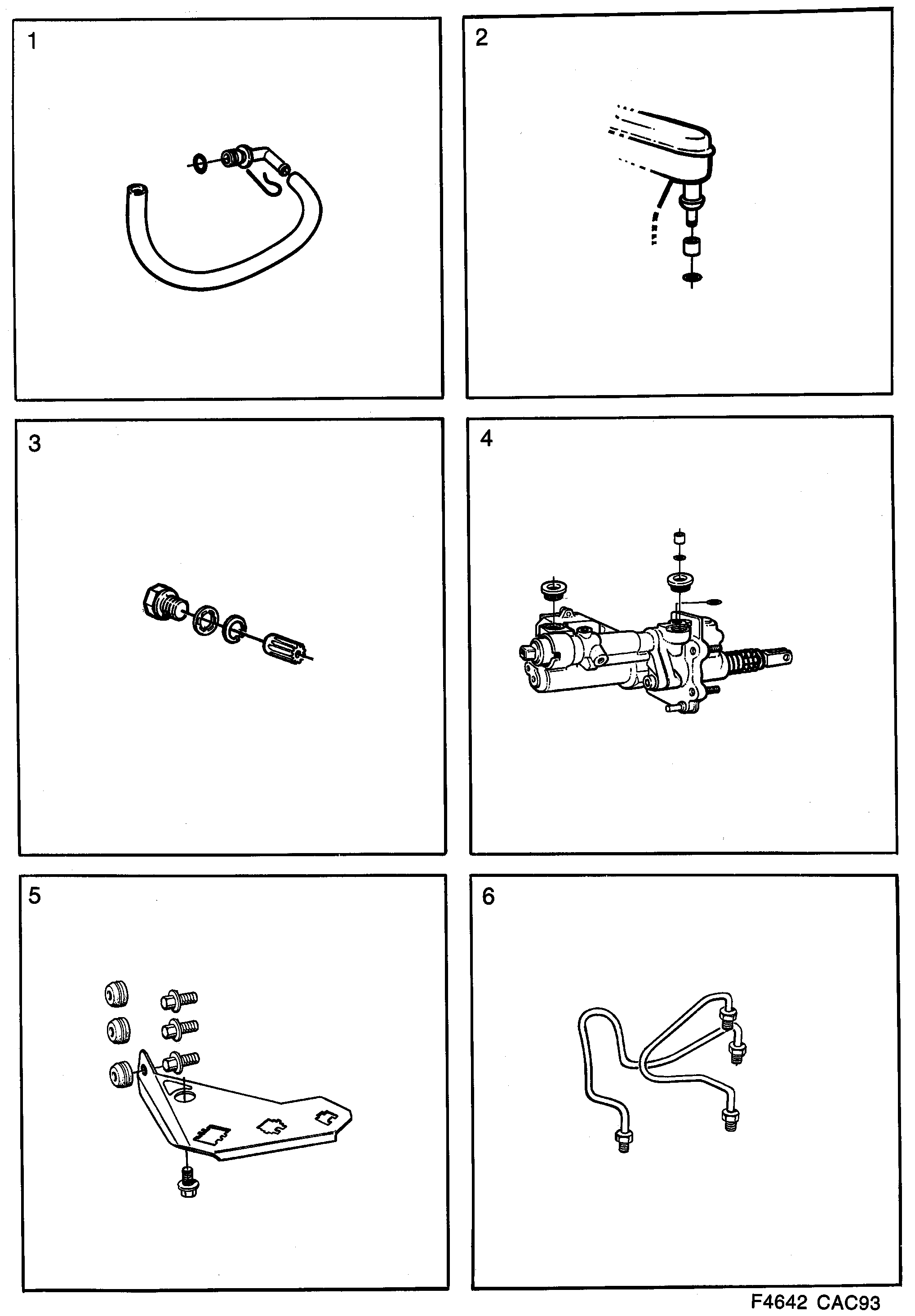 Saab 9000 Brakes diagram