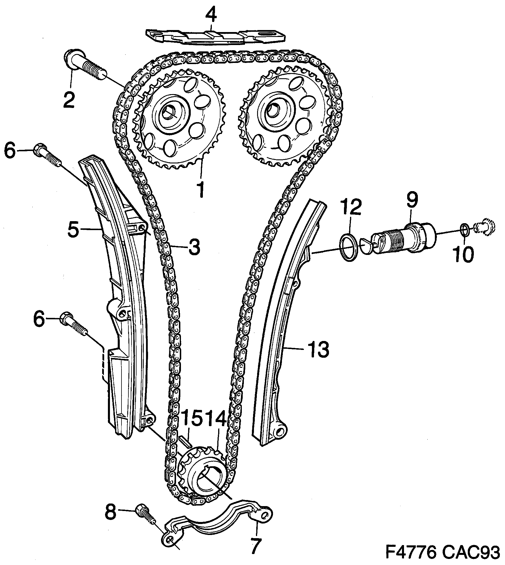 Saab 9000 Transmission diagram