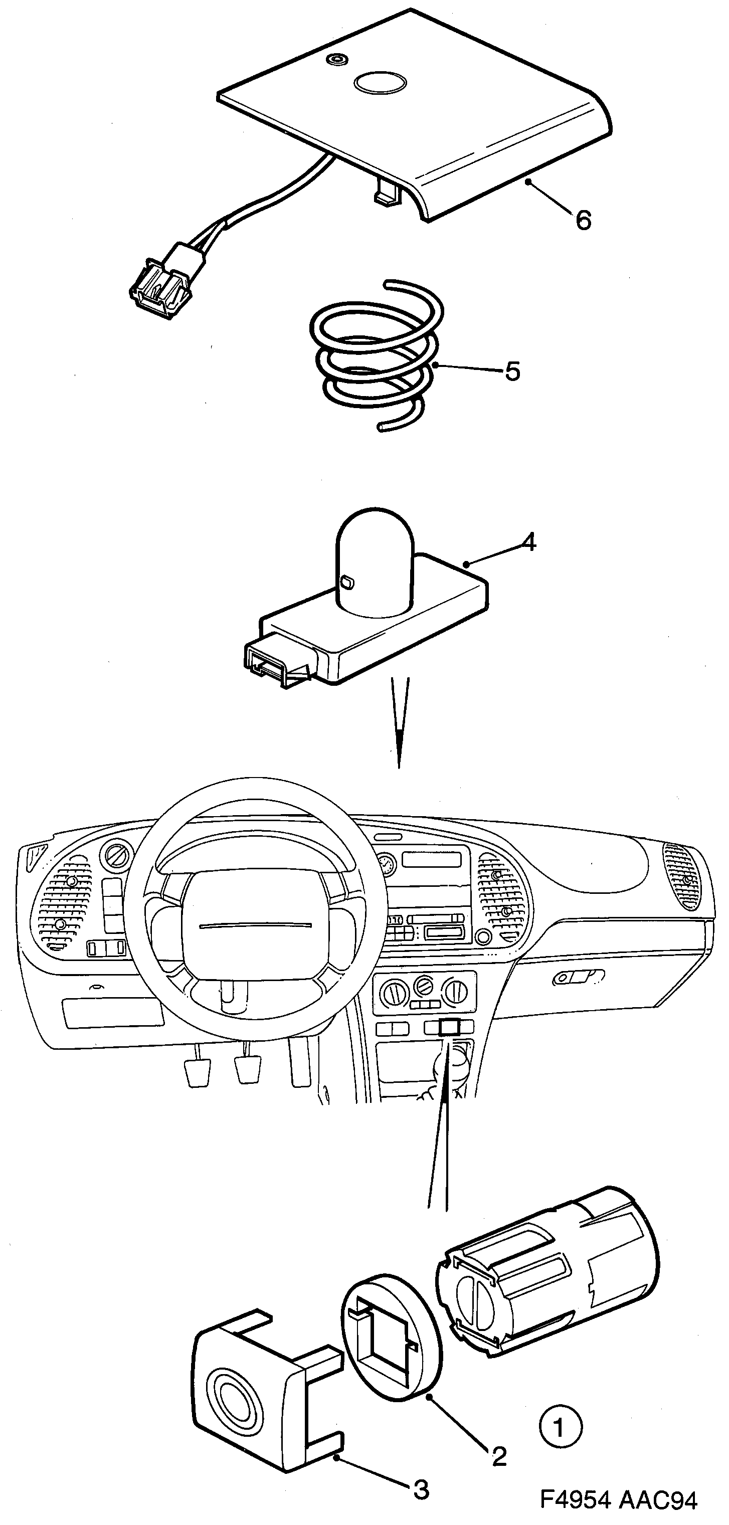 Saab 900 Sensor ACC diagram