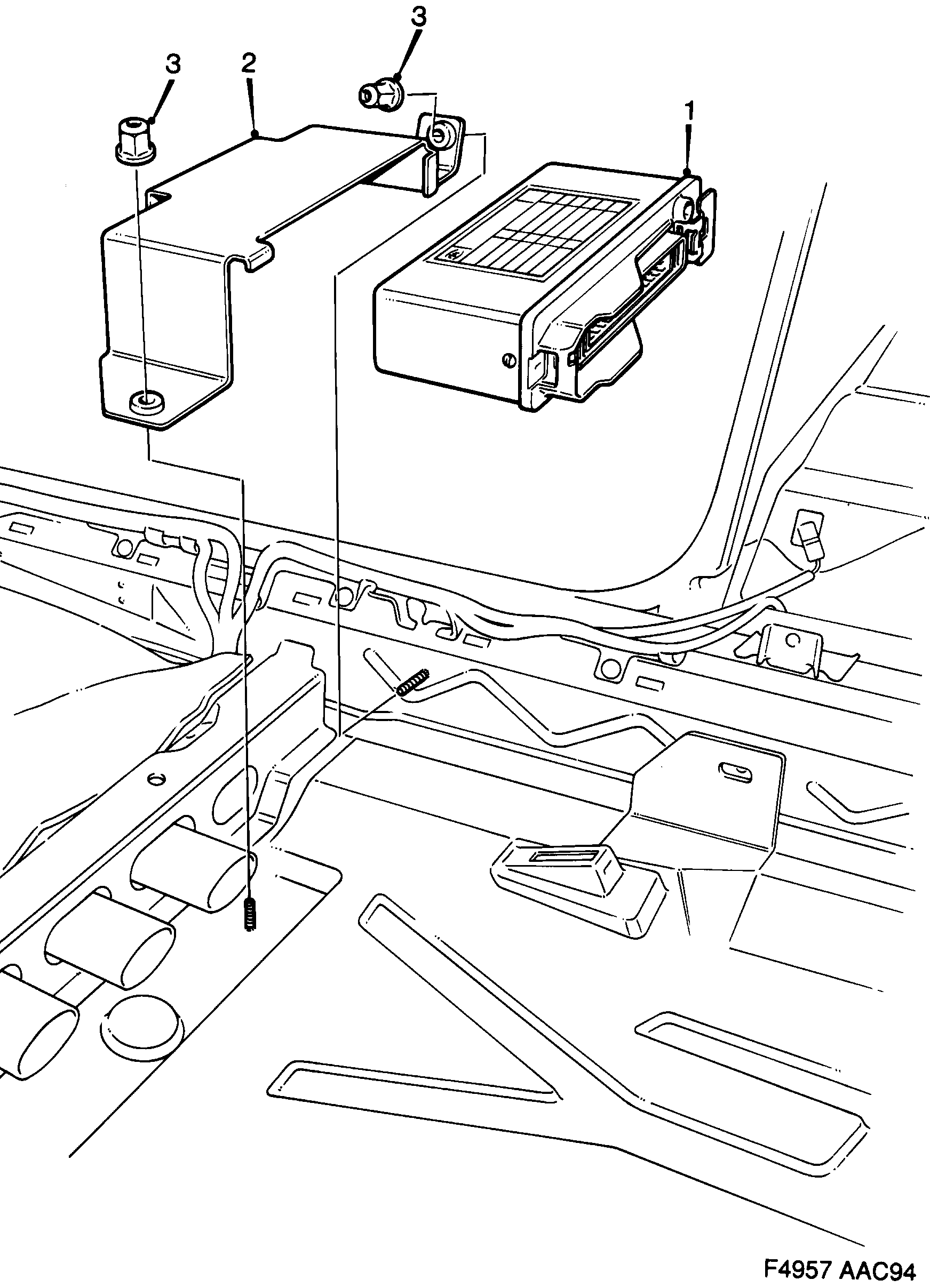 Saab 900 Electrical system TCS diagram
