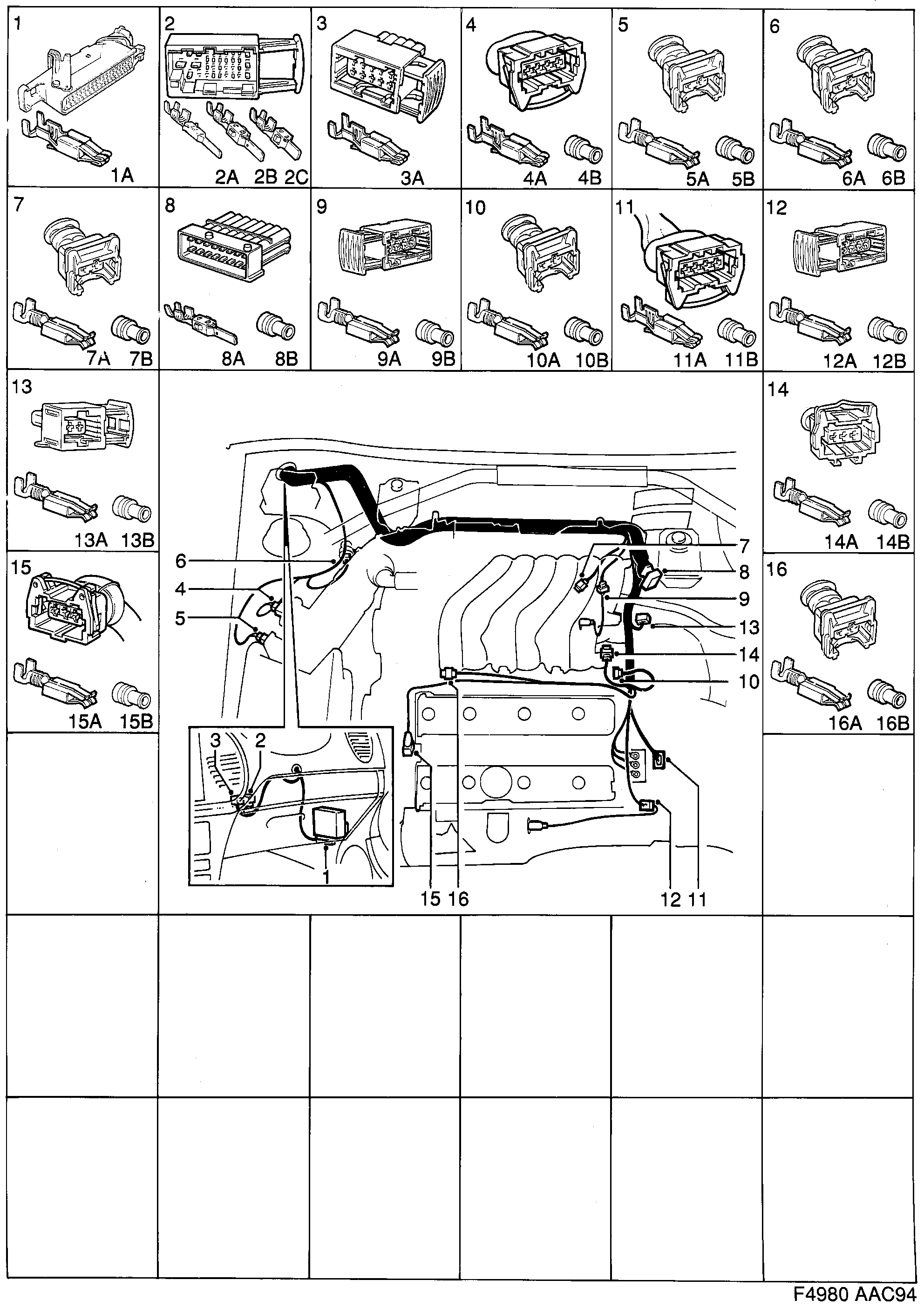 Saab 900 Engine diagram