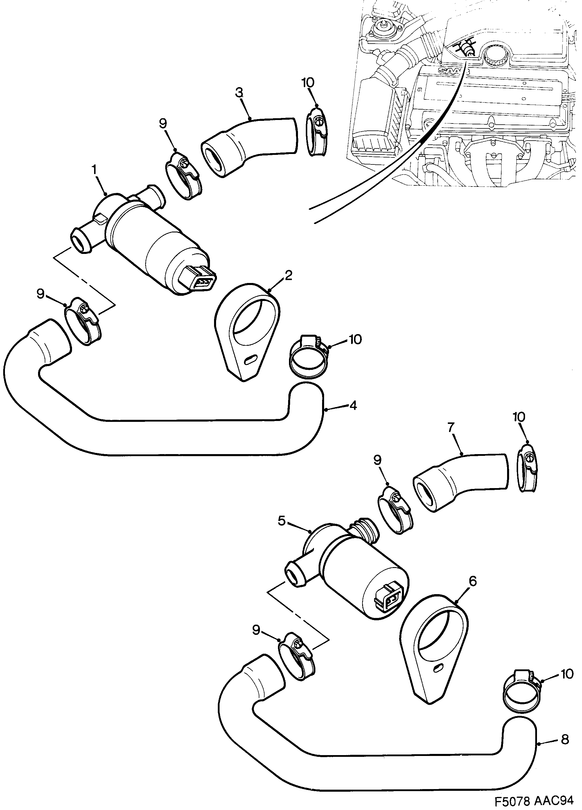 Saab 900 IAC diagram