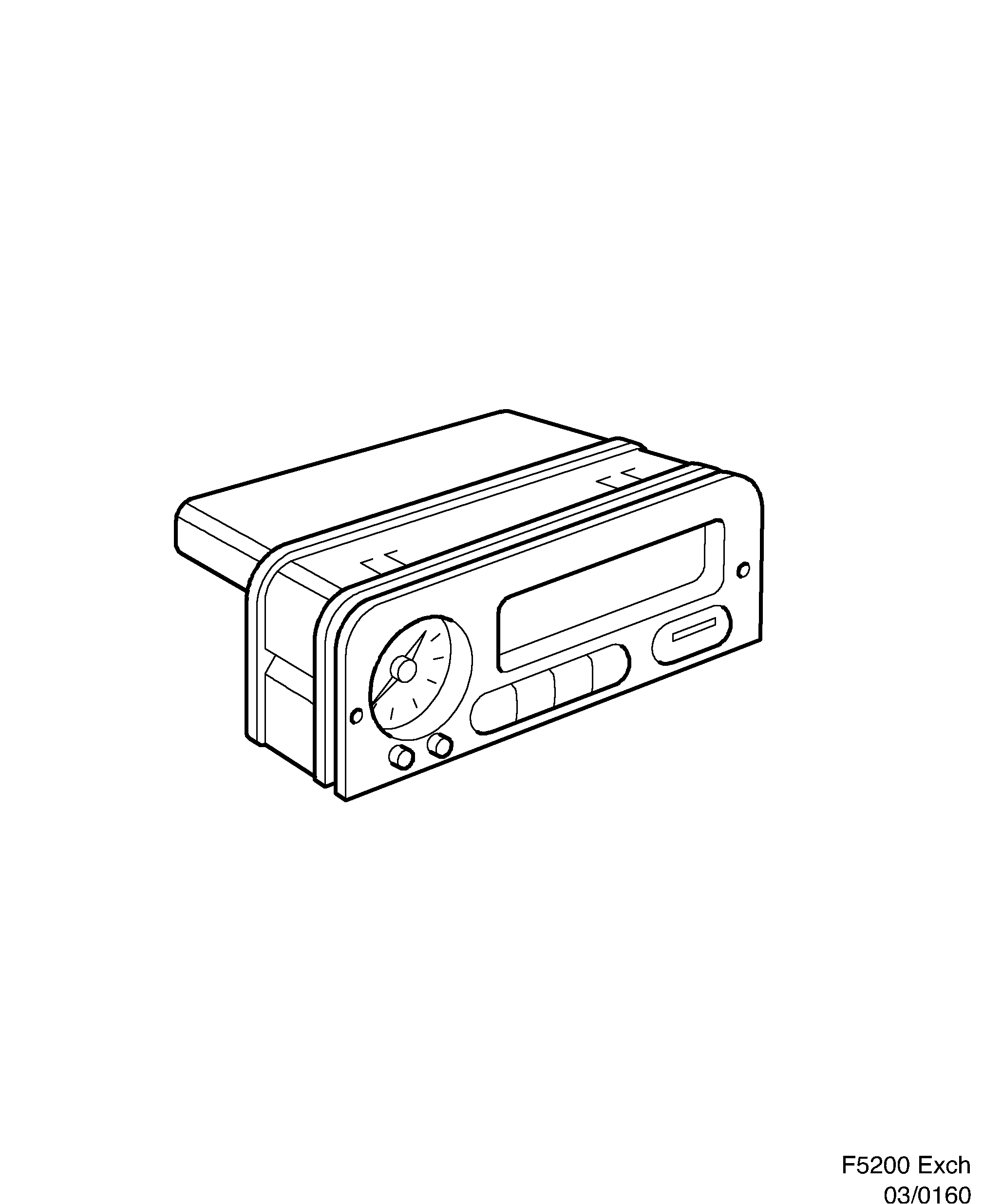 Saab EXCH. Information display diagram
