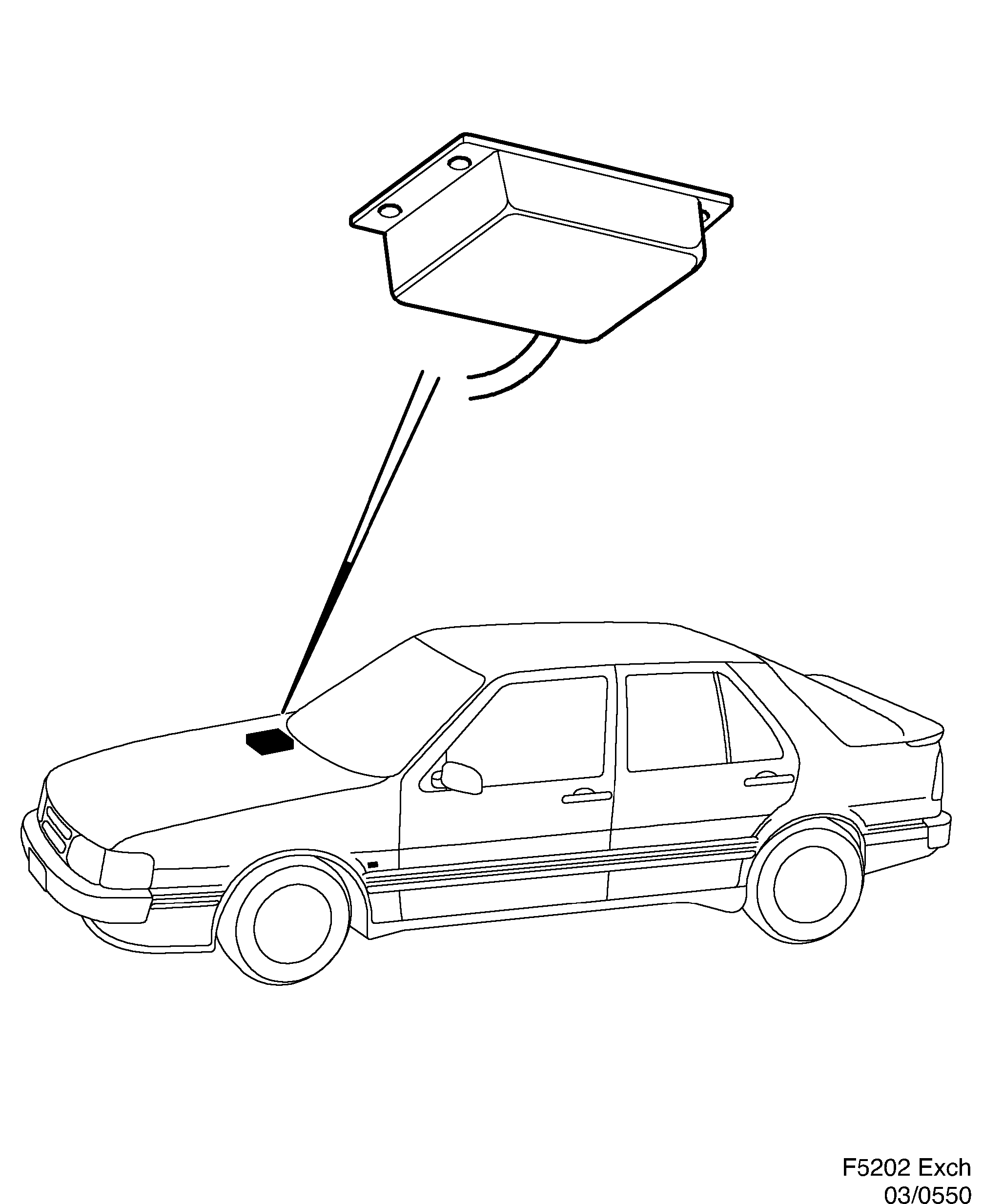 Saab EXCH. Air-bag diagram