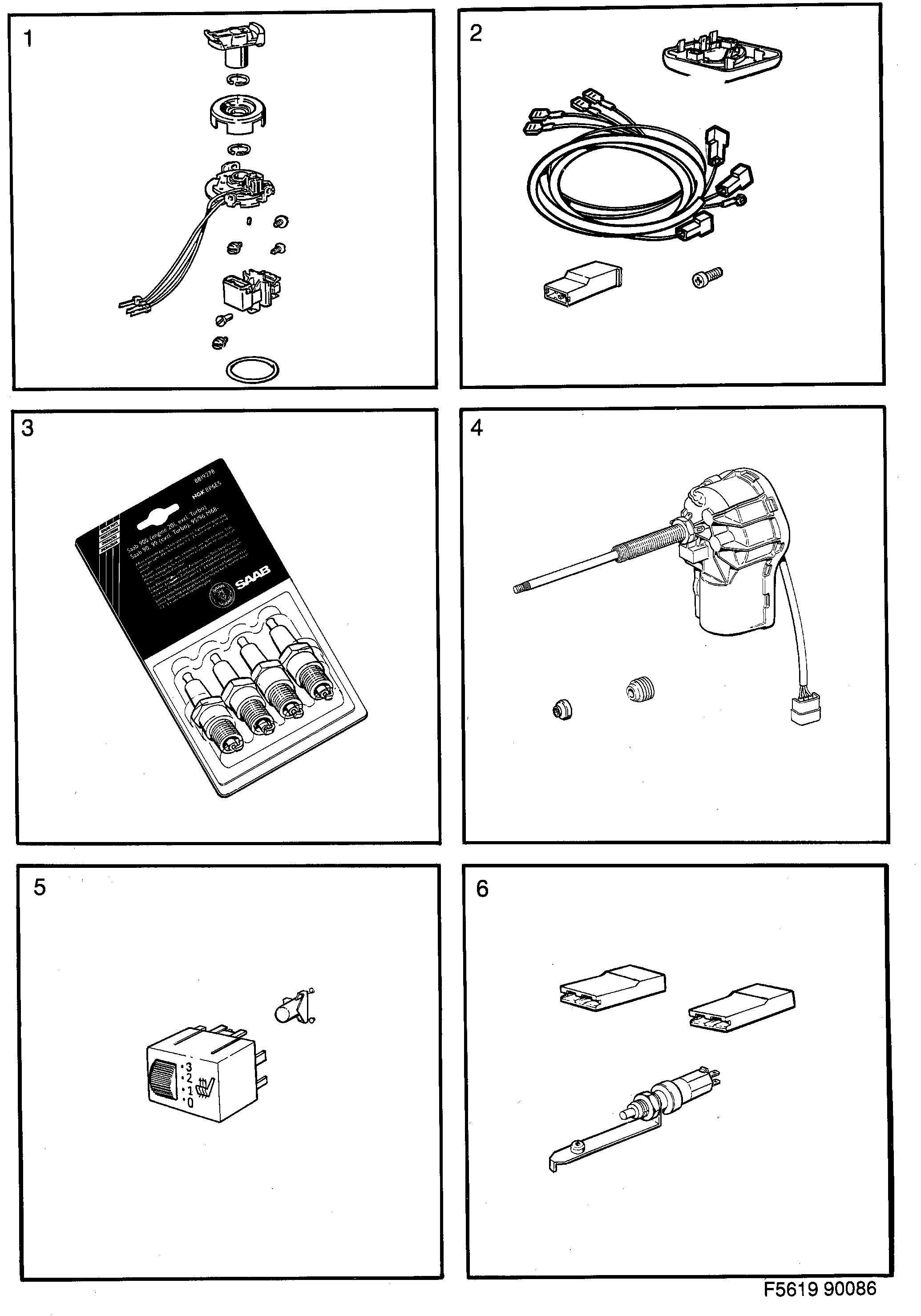 Saab 900 Electrical system diagram