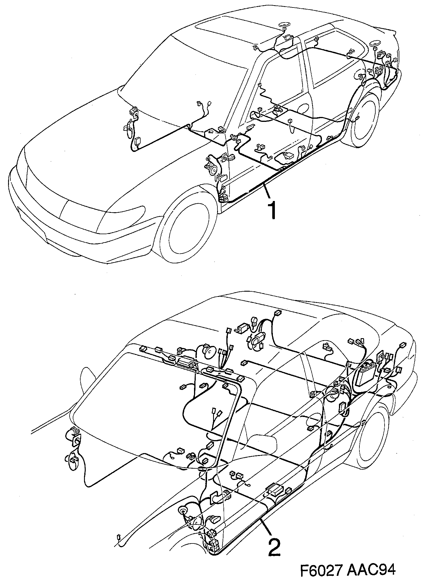 Saab 900 Rear diagram