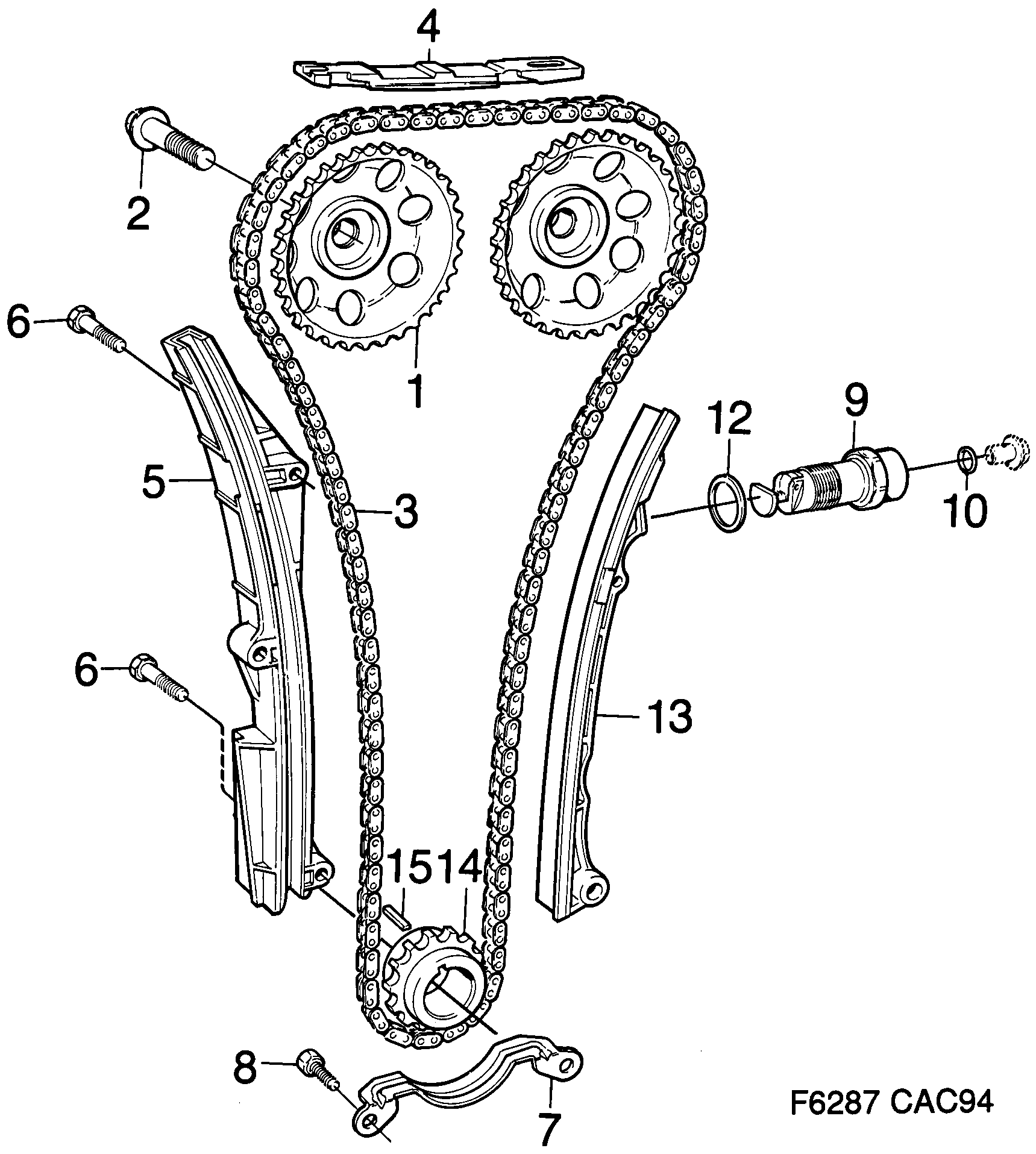 Saab 9000 Transmission 4-cylinder diagram