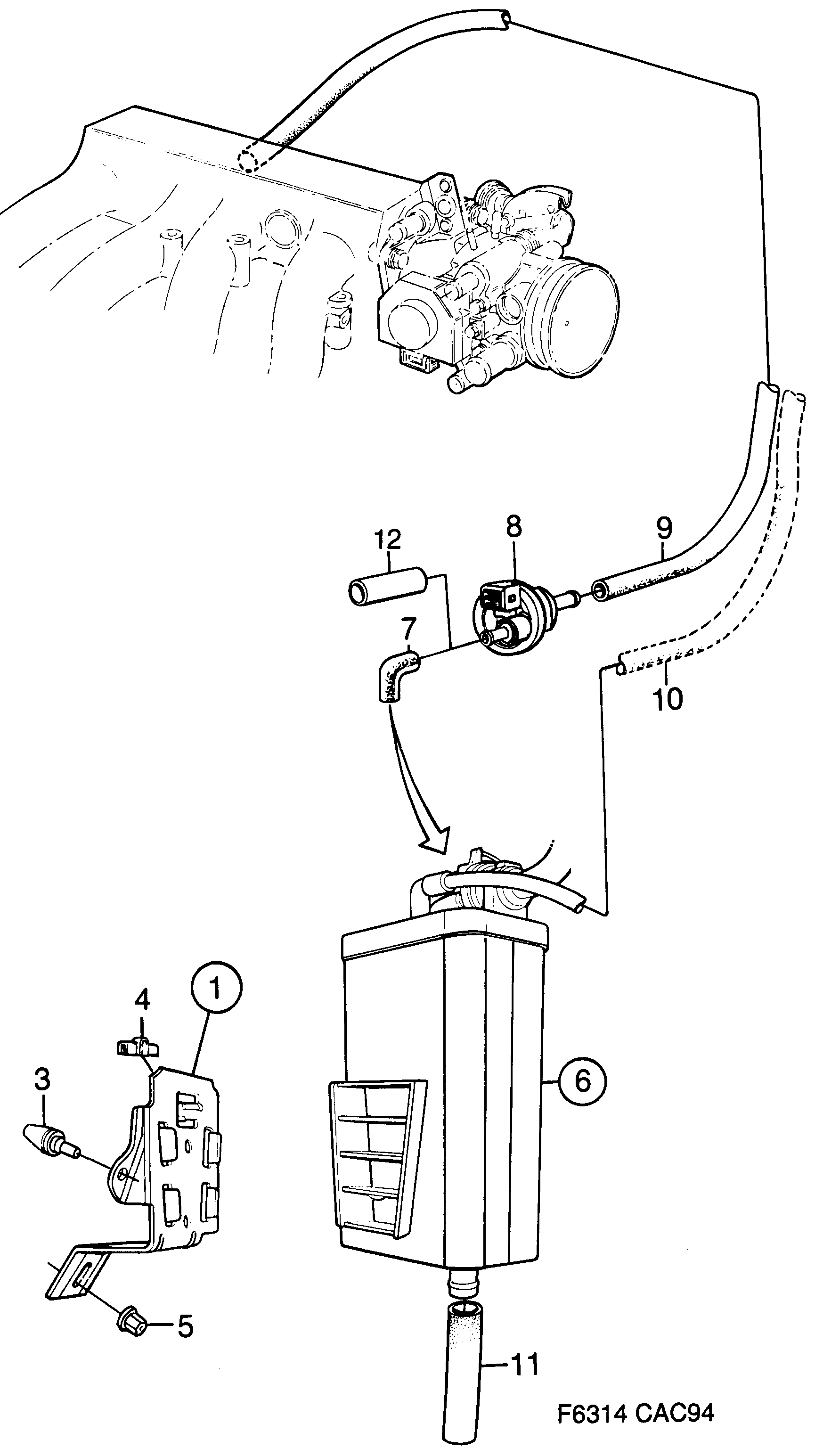 Saab 9000 ELCD diagram