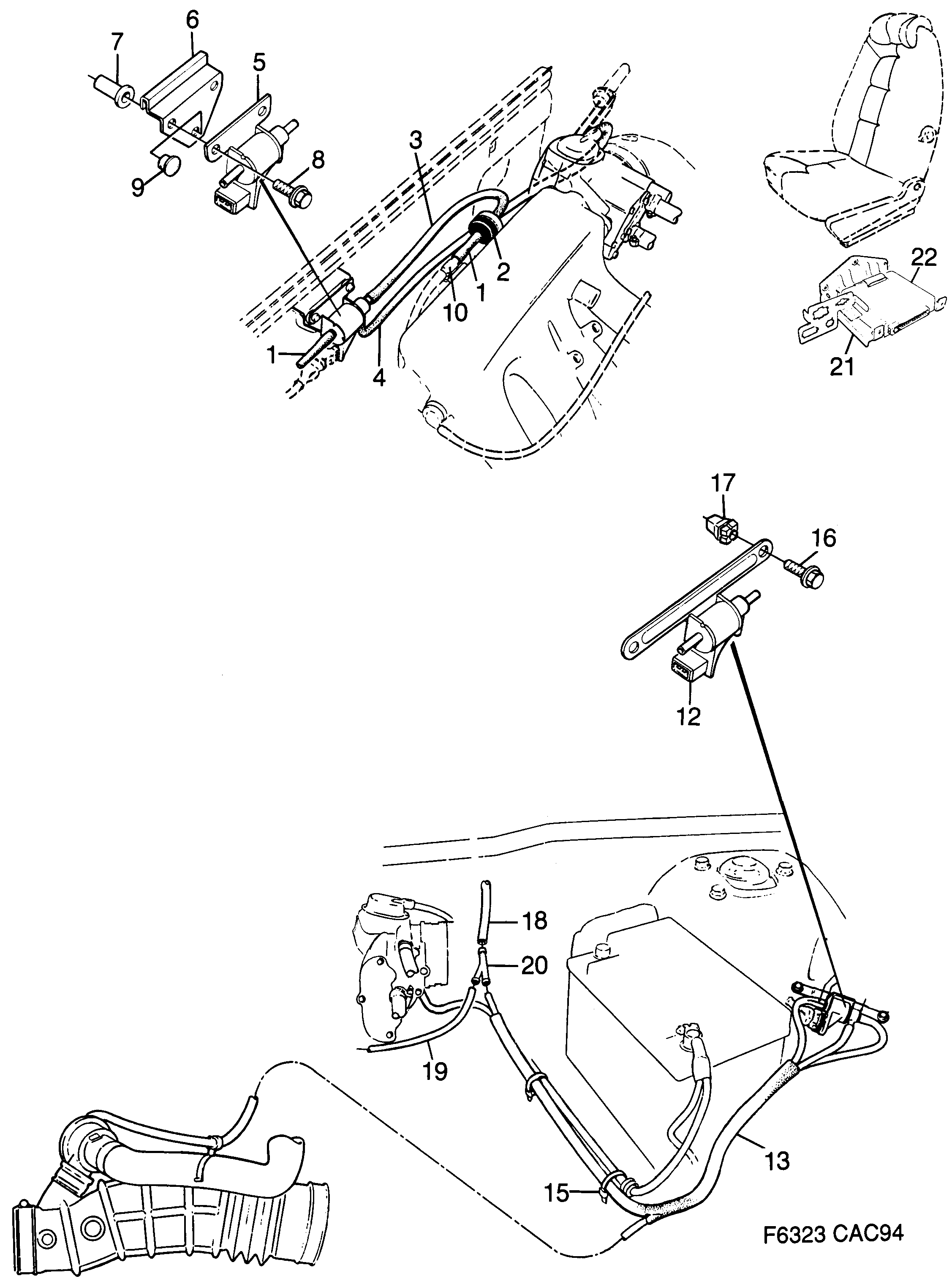 Saab 9000 ETS diagram