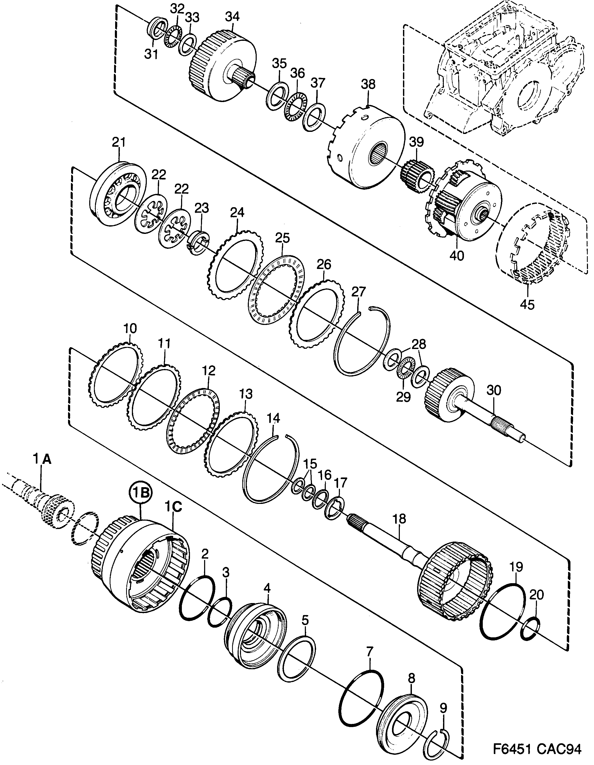 Saab 9000 Gears, pinion Part 2 diagram