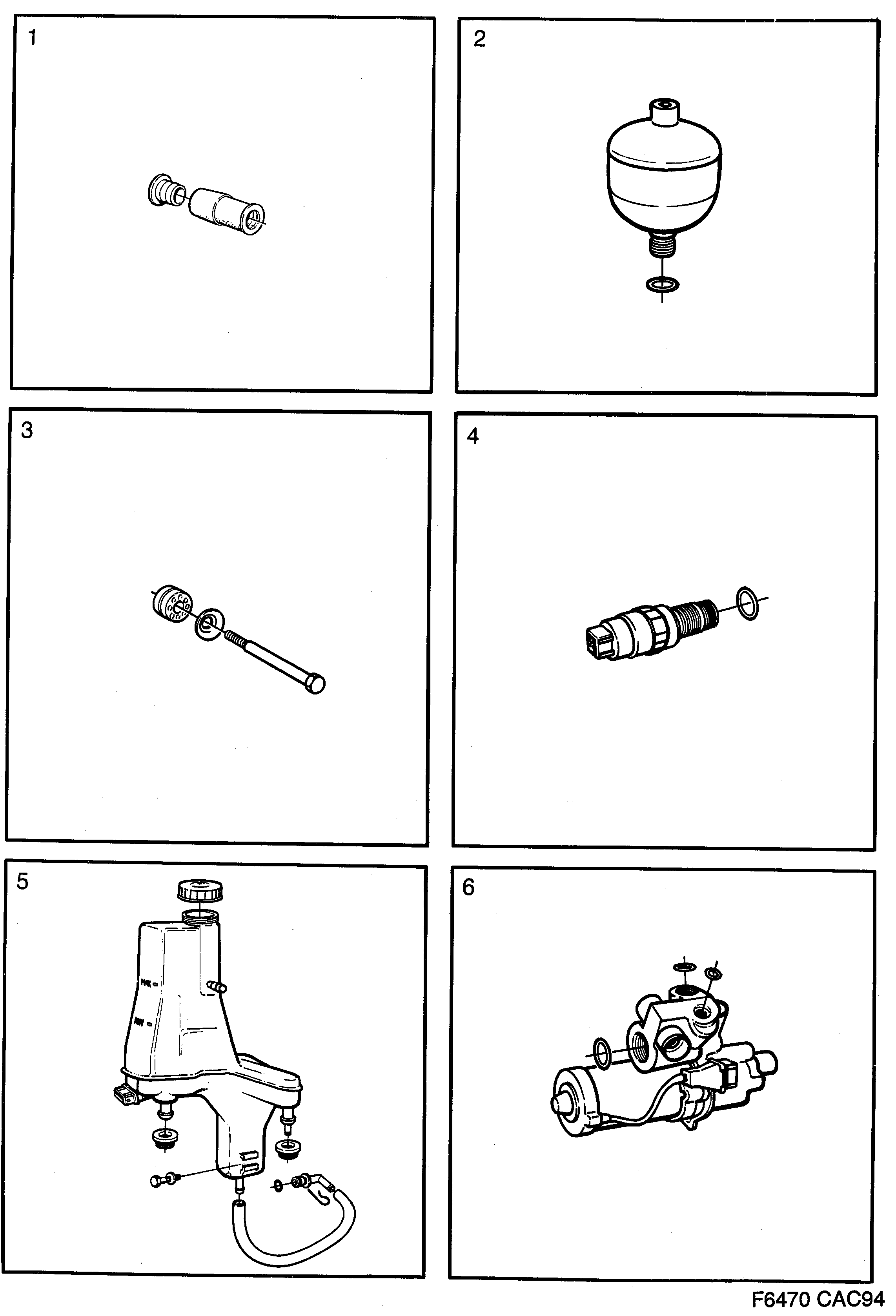 Saab 9000 Brakes diagram