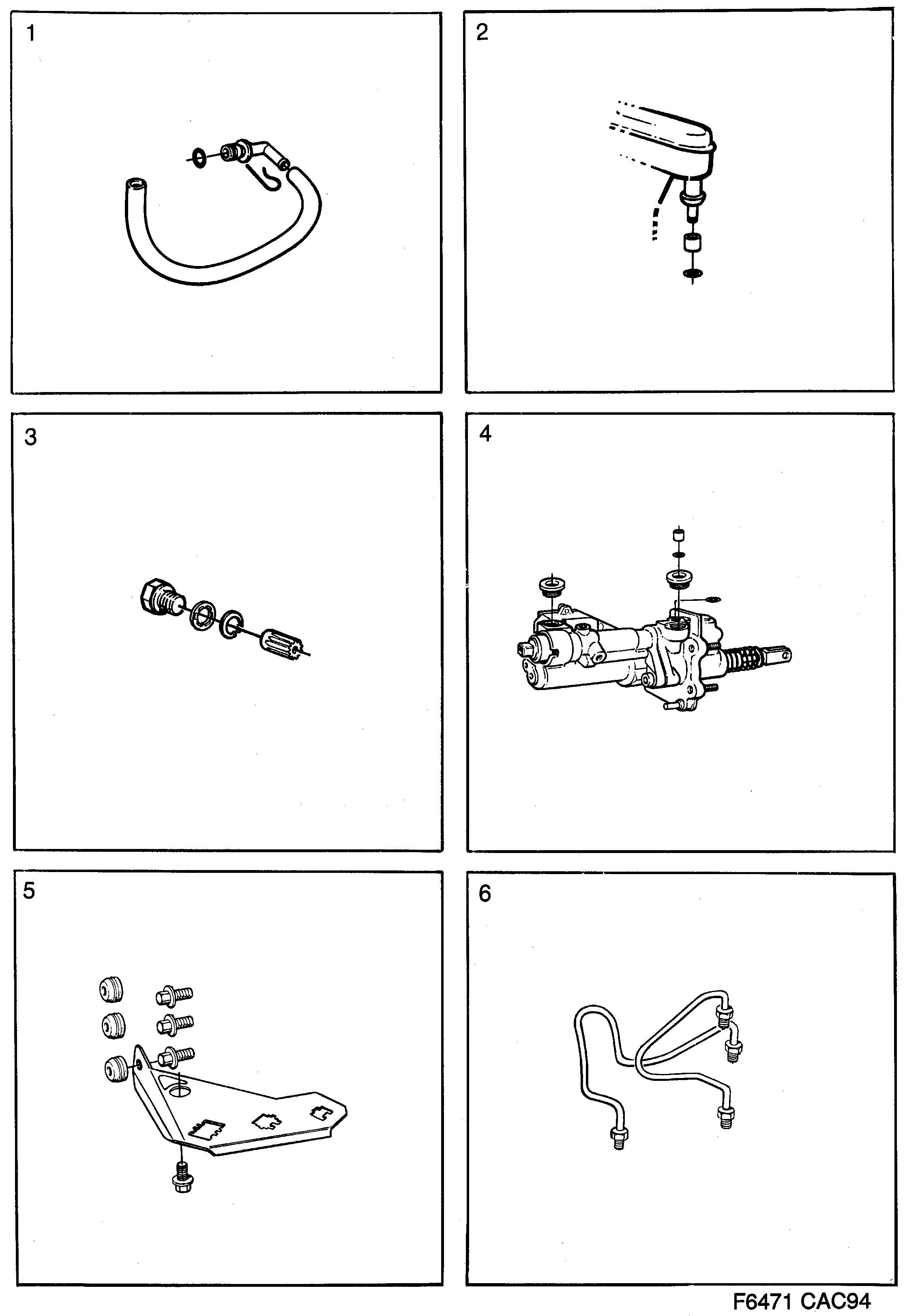 Saab 9000 Brakes diagram