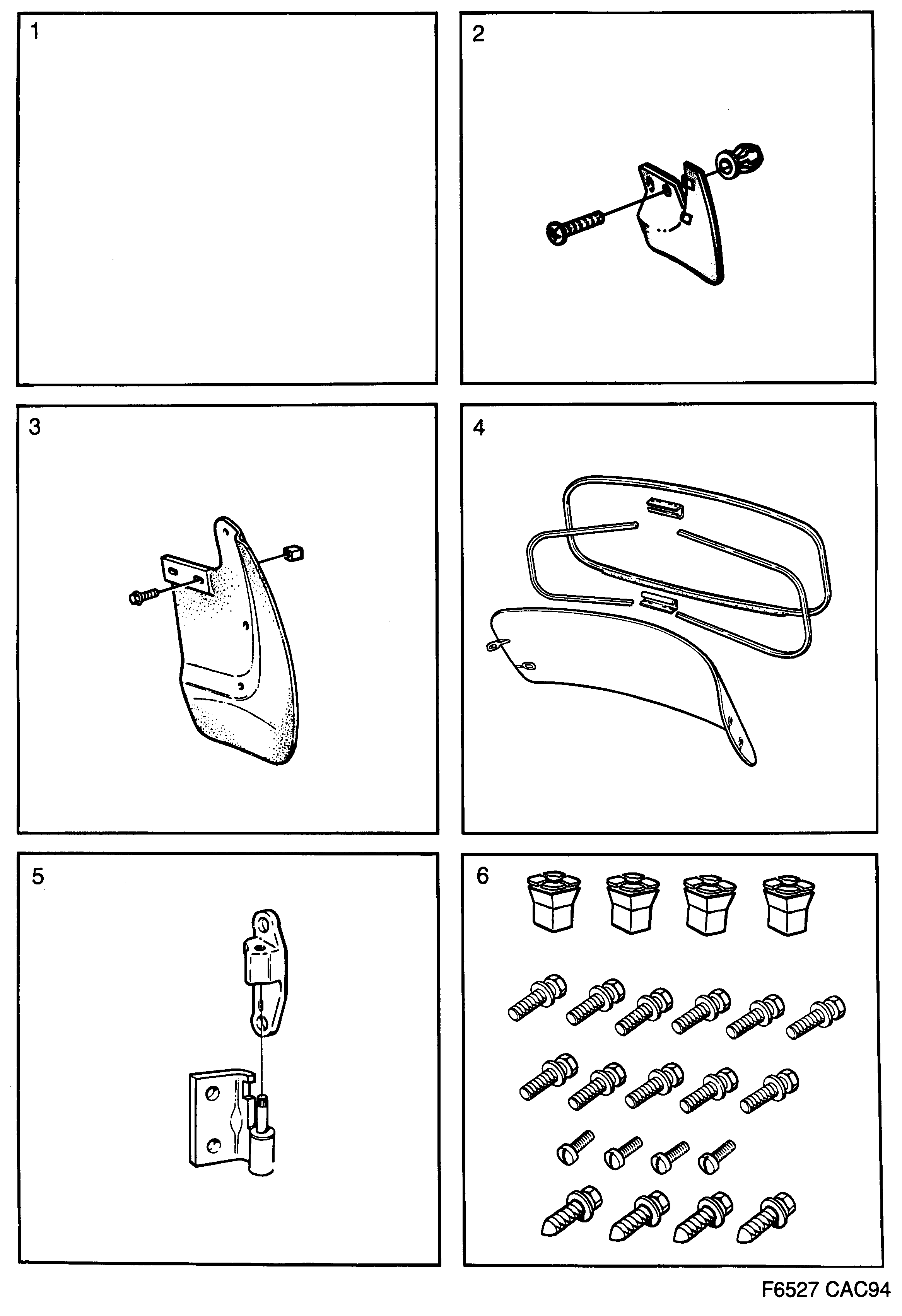 Saab 9000 Car body, external diagram