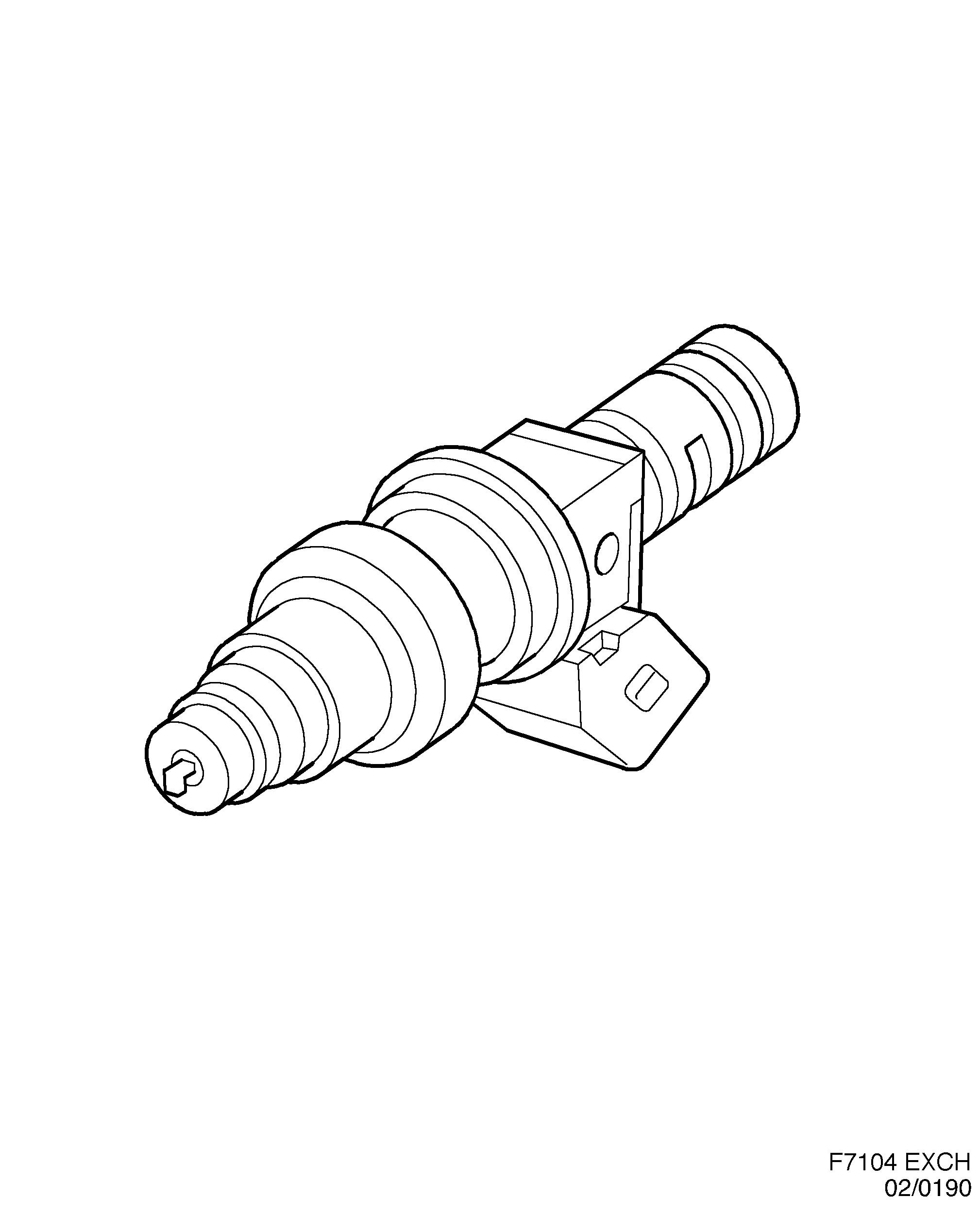Saab EXCH. Injector, exchange diagram