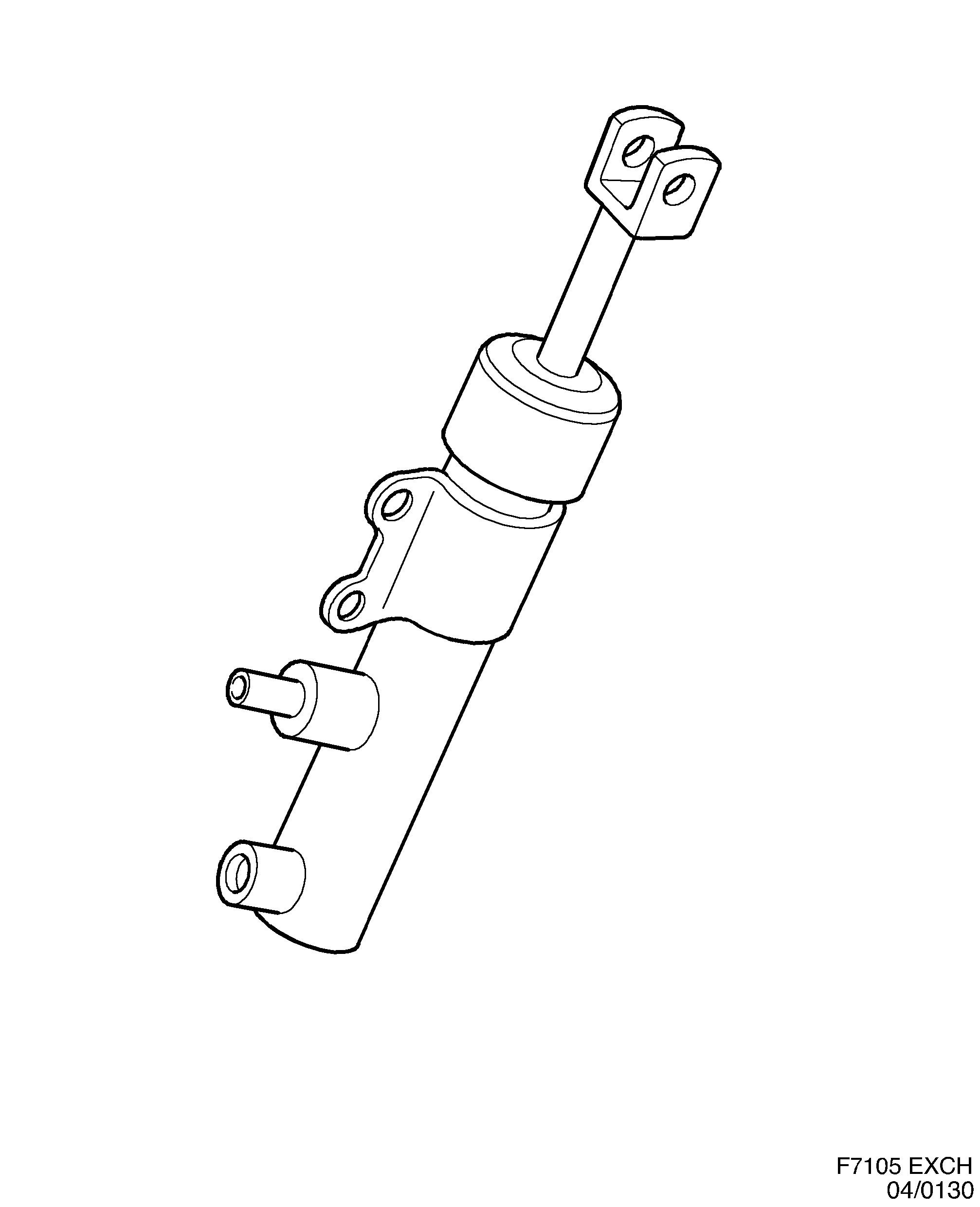 Saab EXCH. Clutch cylinder diagram