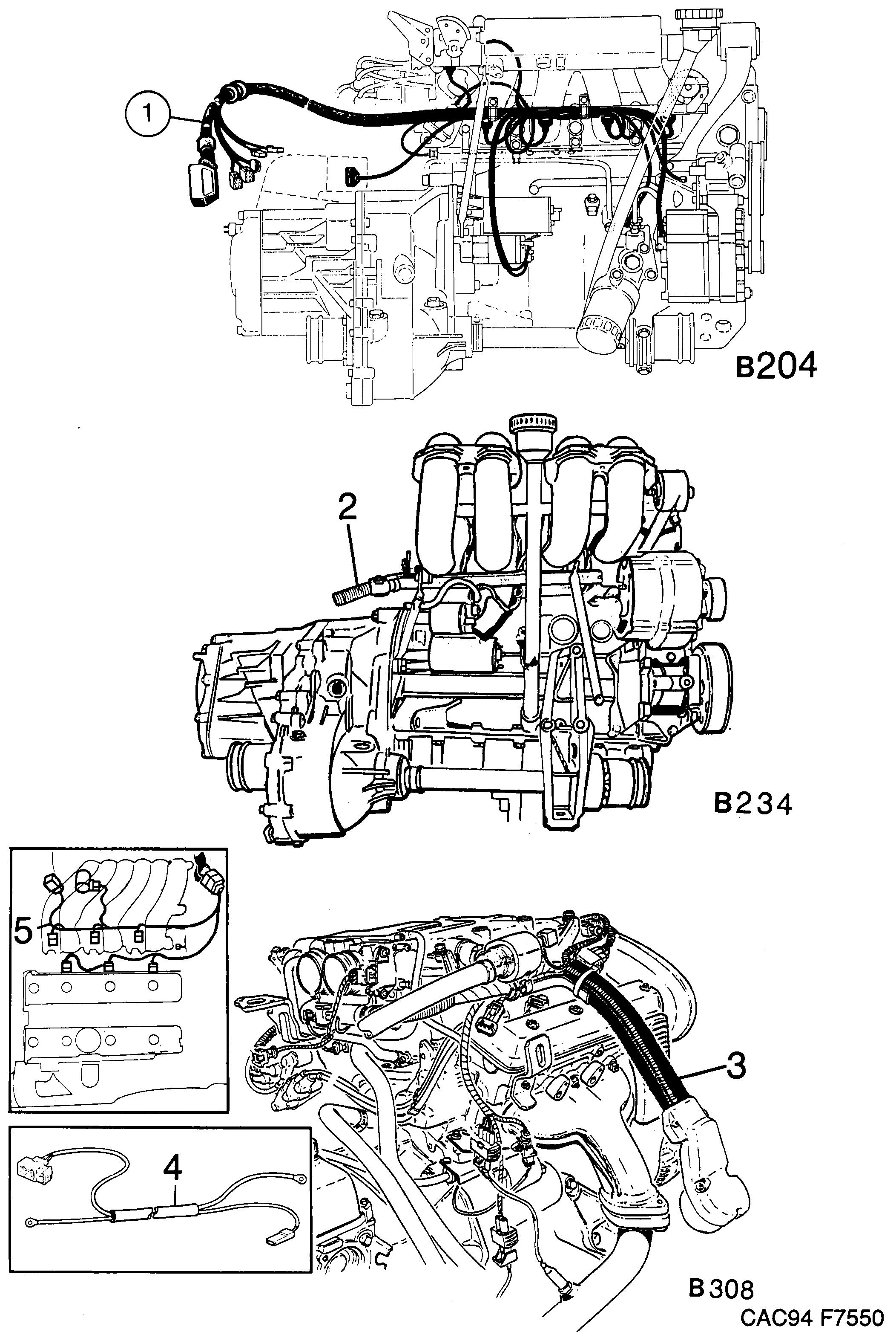 Saab 9000 Engine diagram