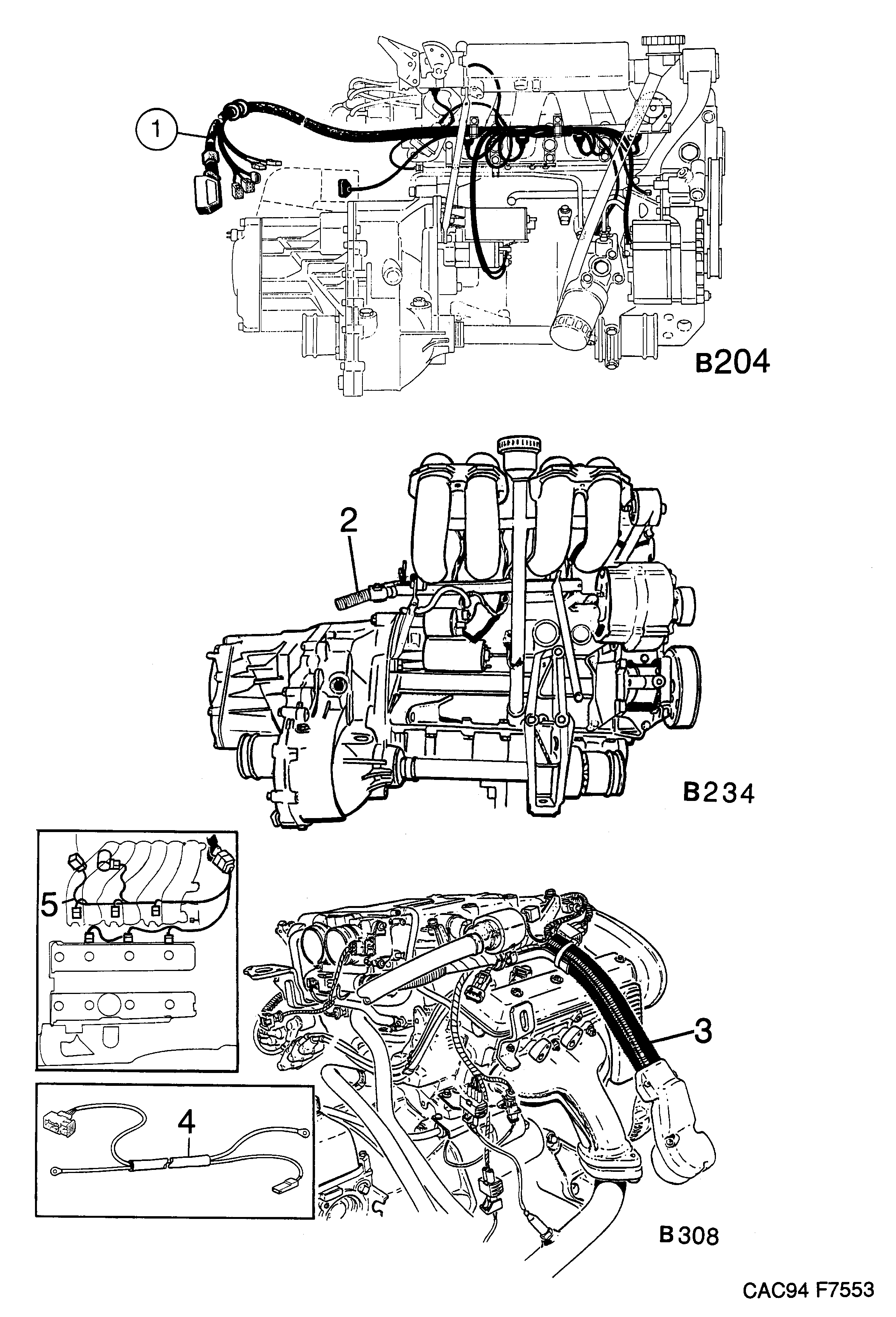 Saab 9000 Engine diagram