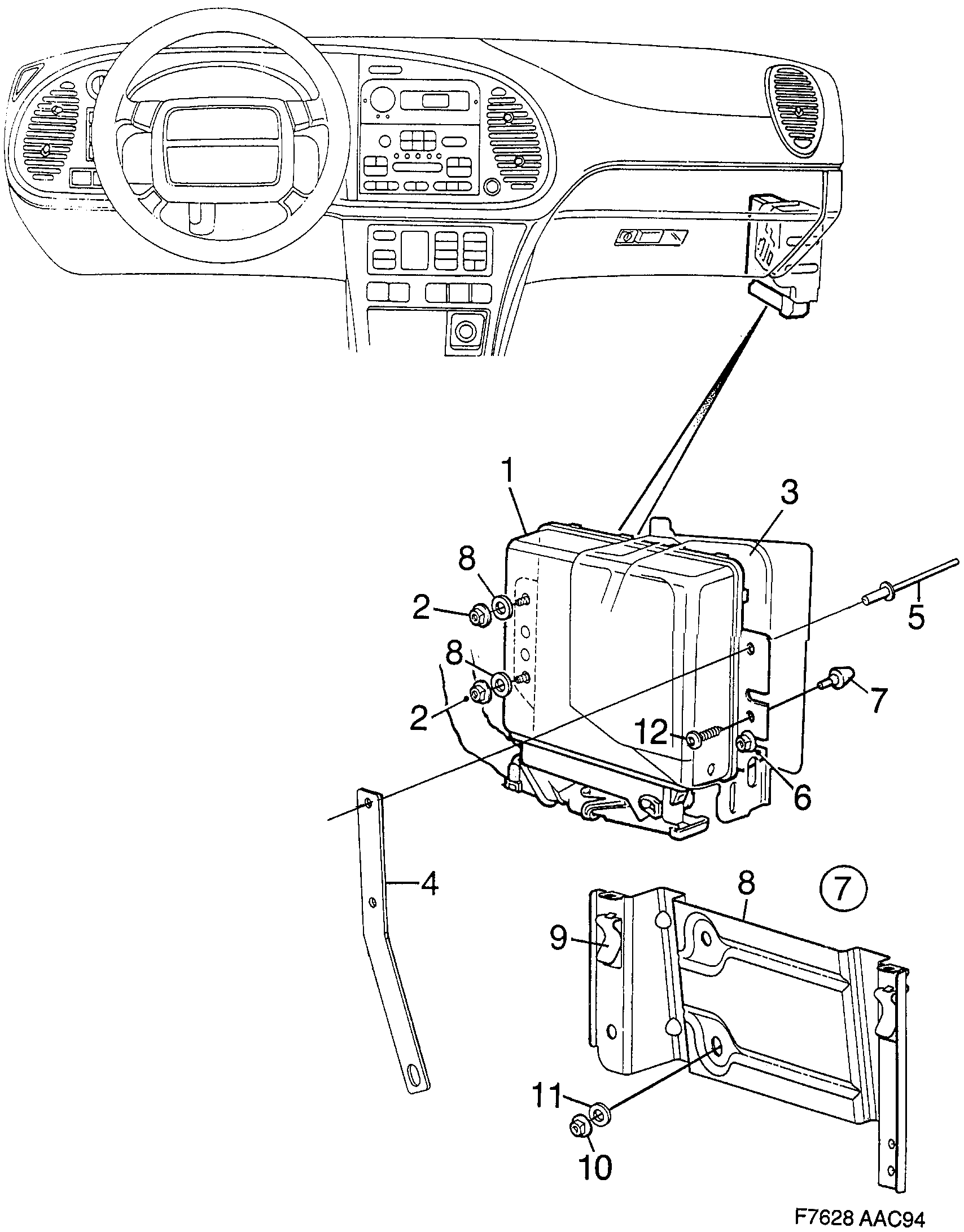 Saab 900 Engine control module MOTRONIC diagram