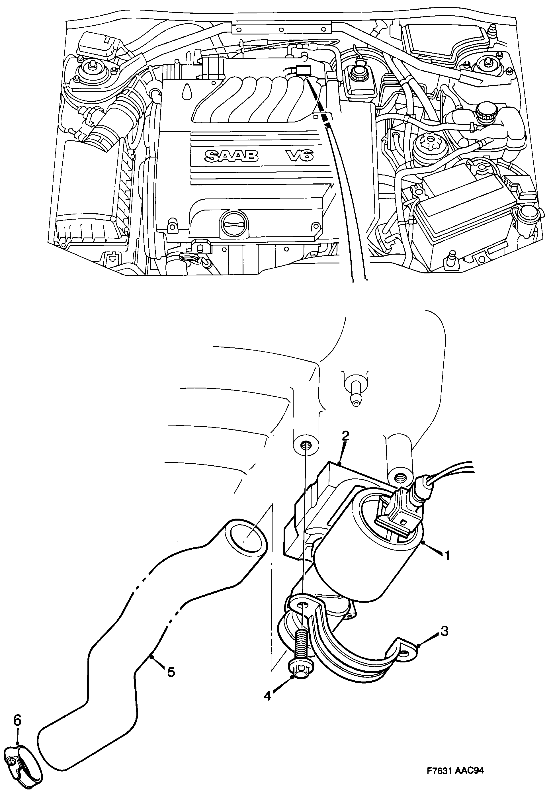 Saab 900 IAC diagram