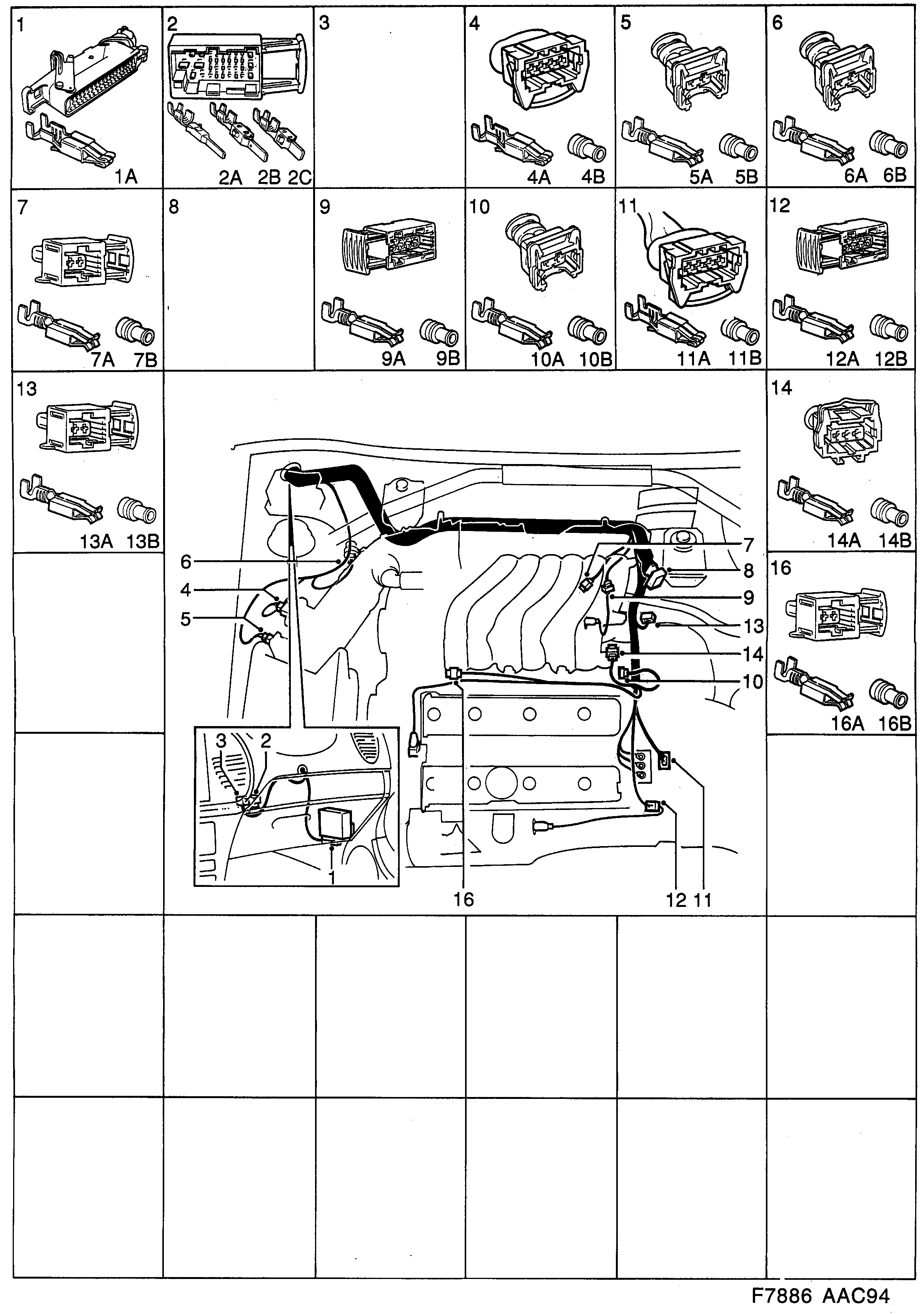 Saab 900 Engine diagram