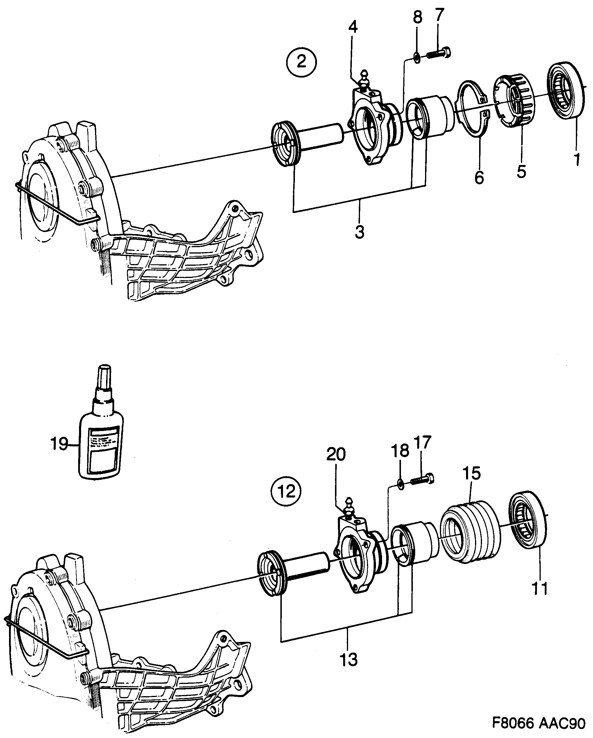 Saab 900 Release bearing Slave cylinder diagram