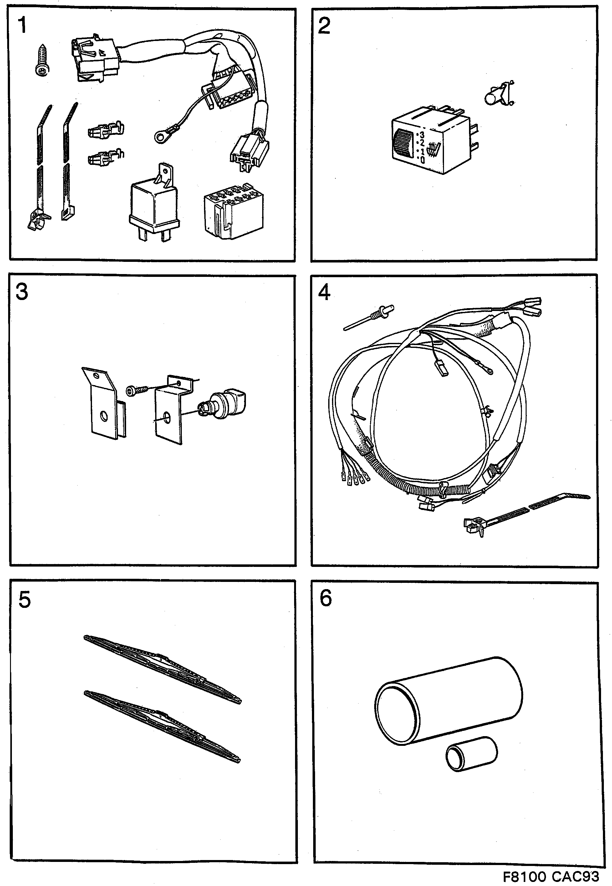 Saab 9000 Electrical system diagram