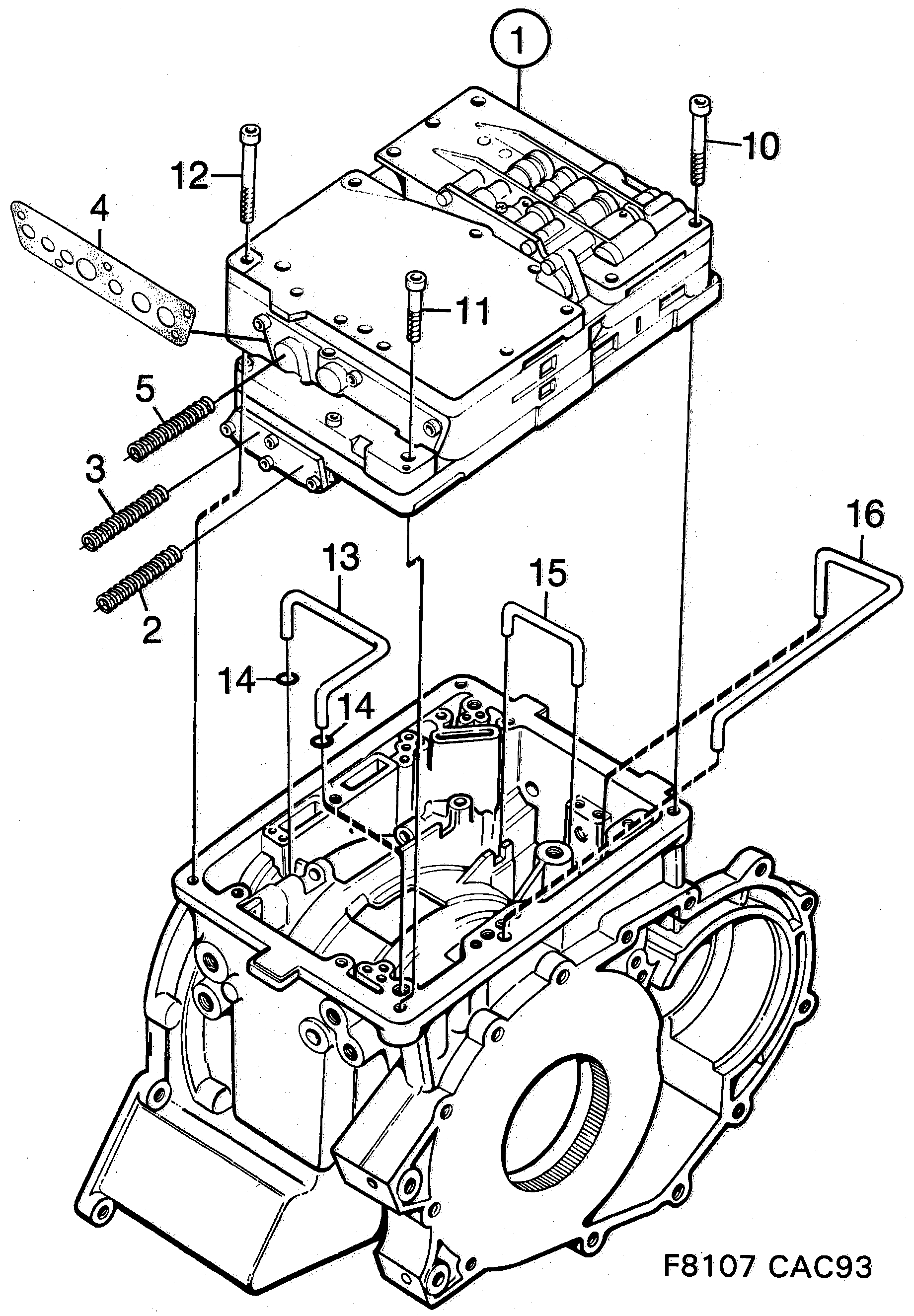 Saab 9000 Control system diagram