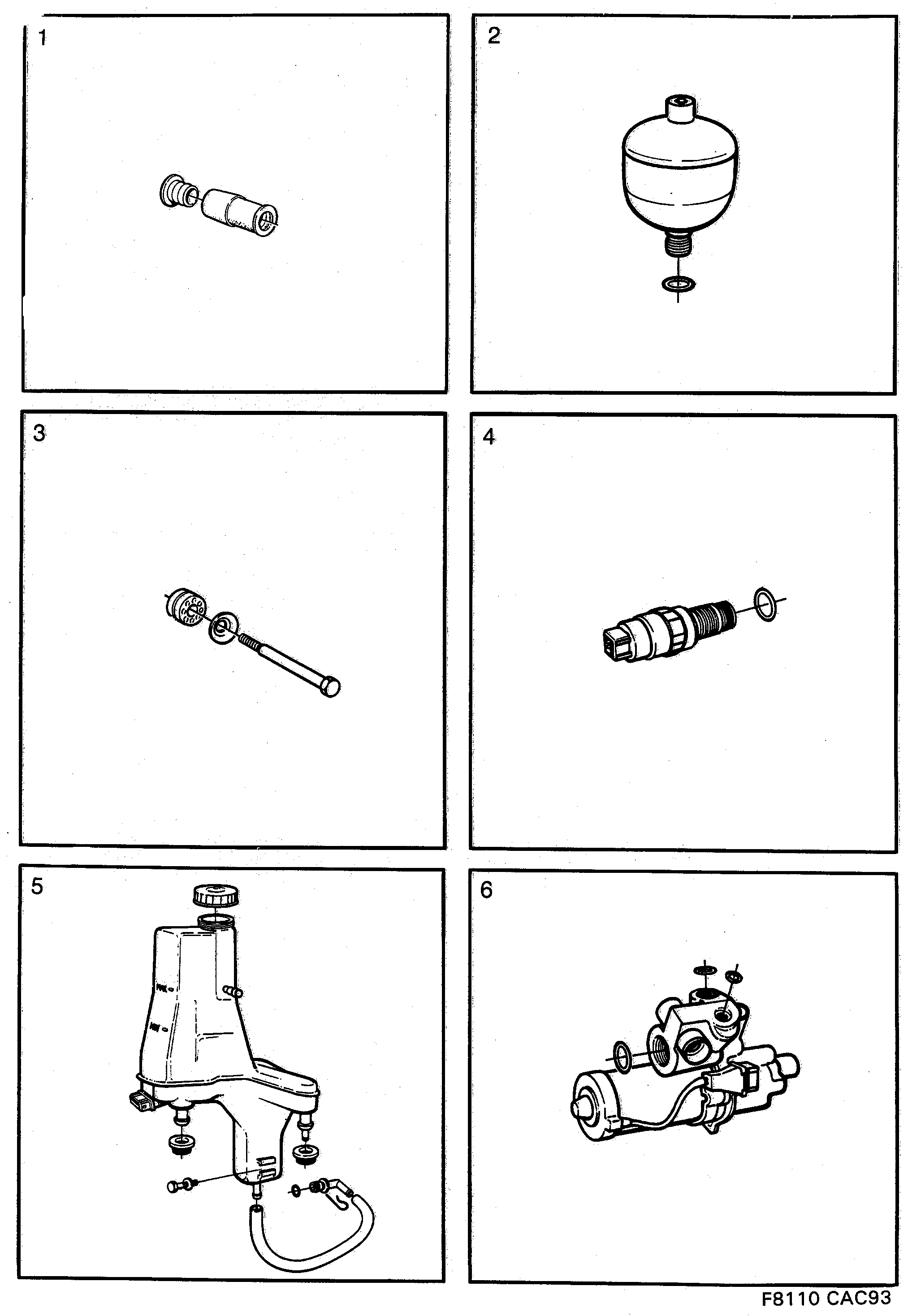 Saab 9000 Brakes diagram